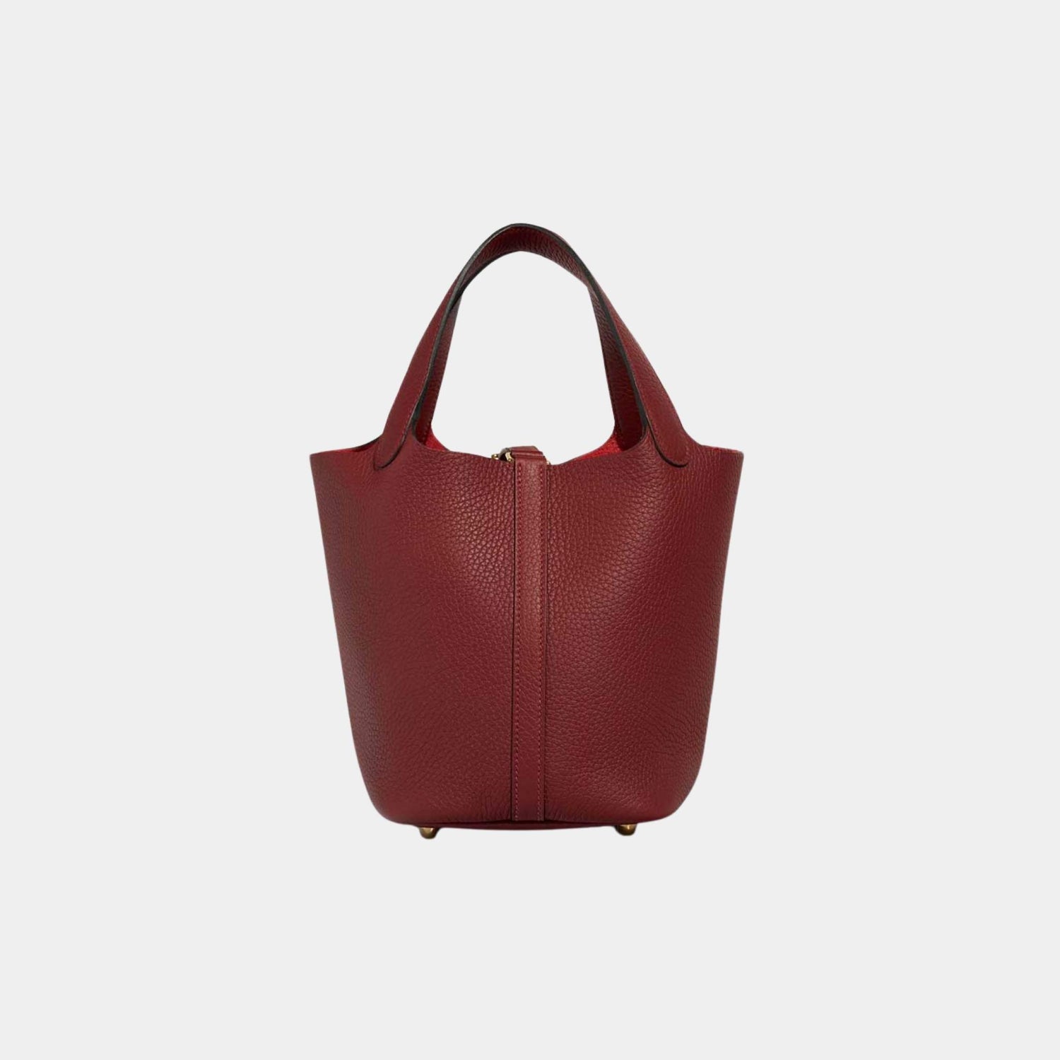 Hermes Picotin 18 Taurillon Clemence Rouge H PHW, Back