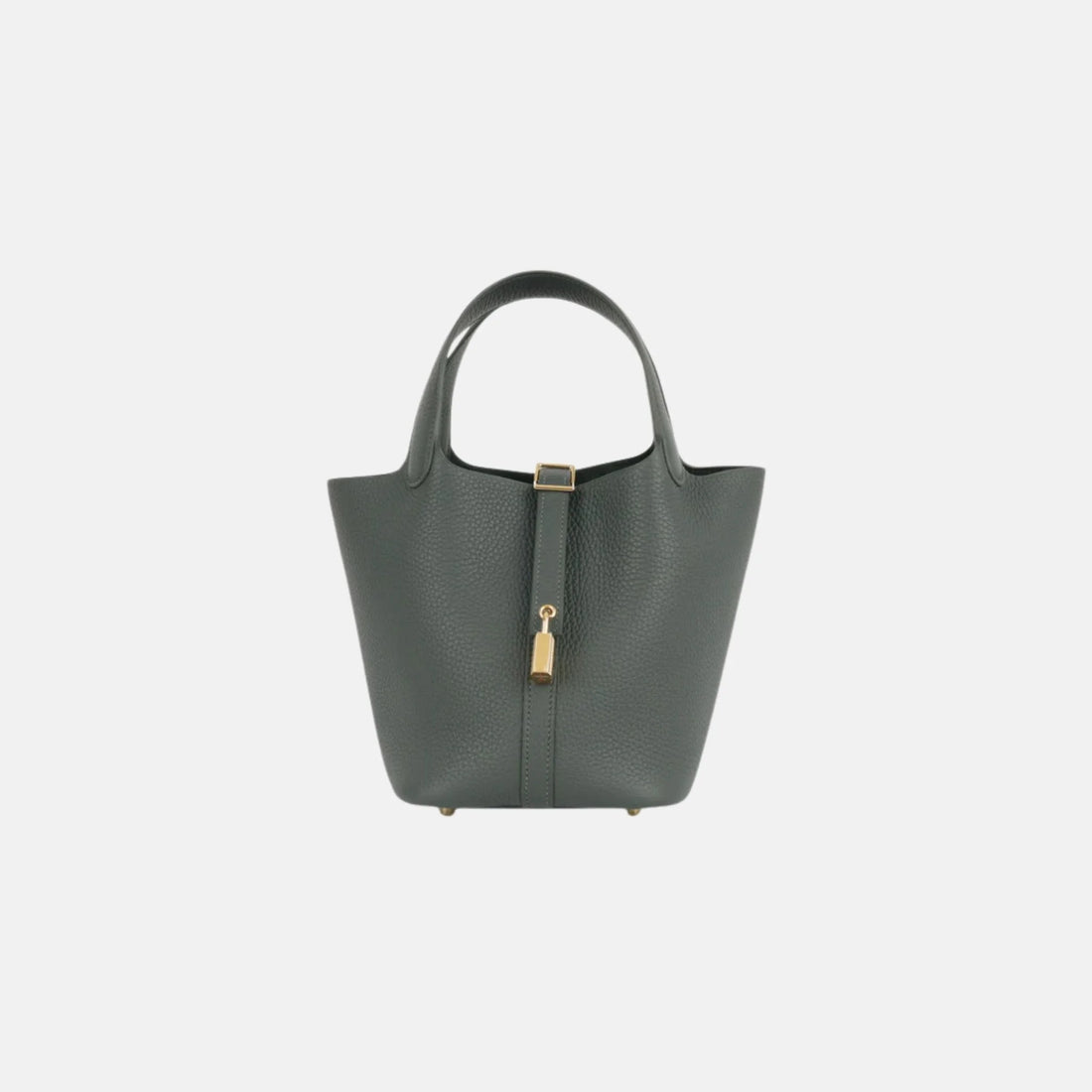 Hermes Picotin 18 Vert Mangrove Clemence GHW, Front