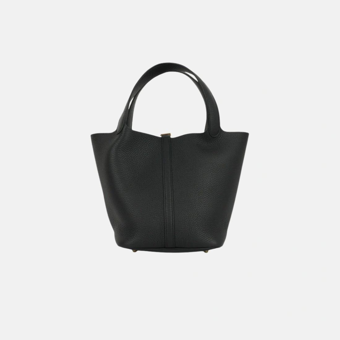 Hermes Picotin 22 Black Clemence GHW, Back
