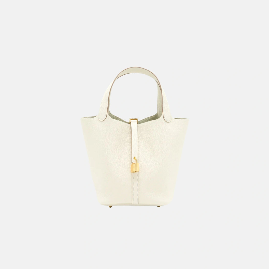 Hermes Picotin 22 Craie Clemence Leather GHW, Front