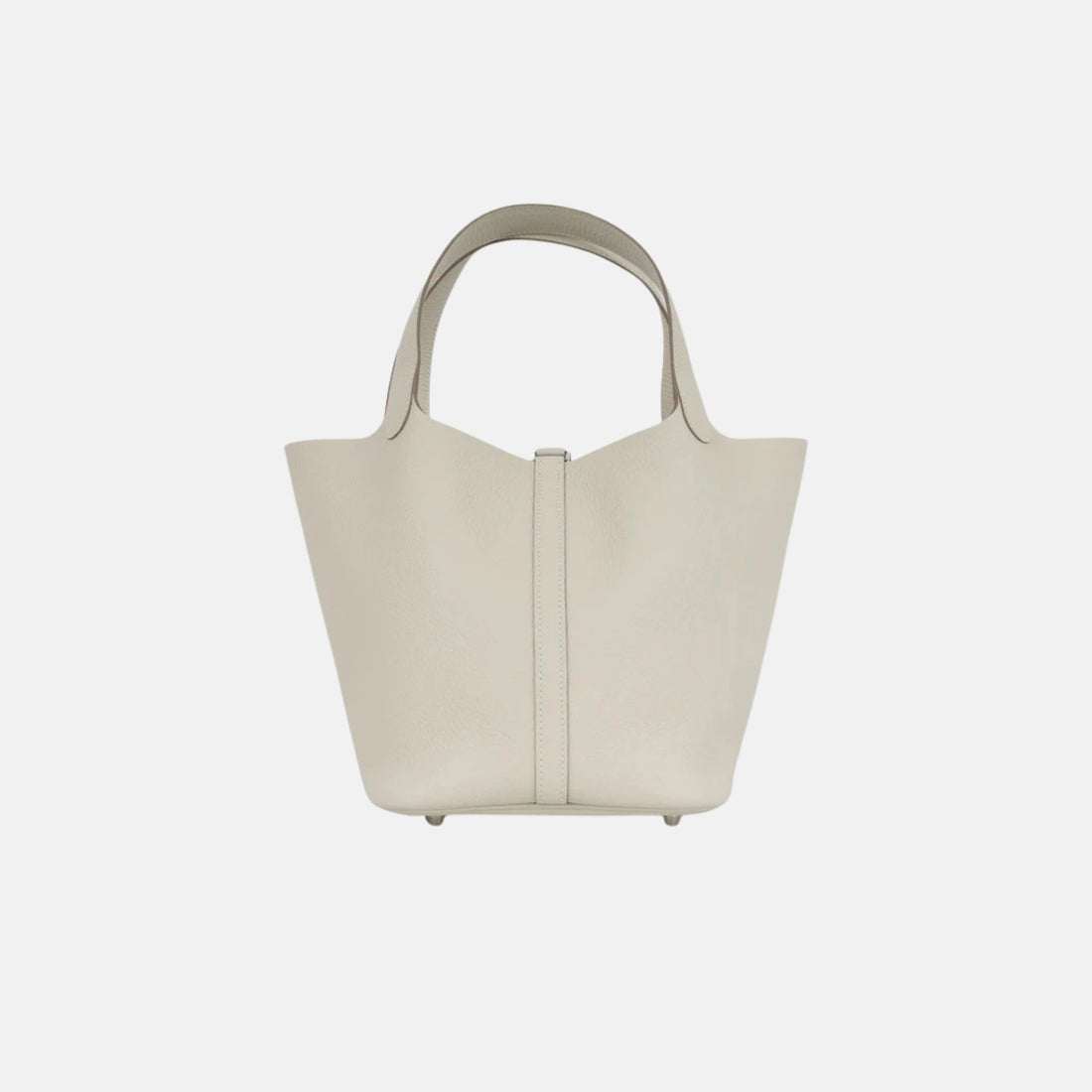 Hermes Picotin 22 Craie Clemence Leather PHW, Back