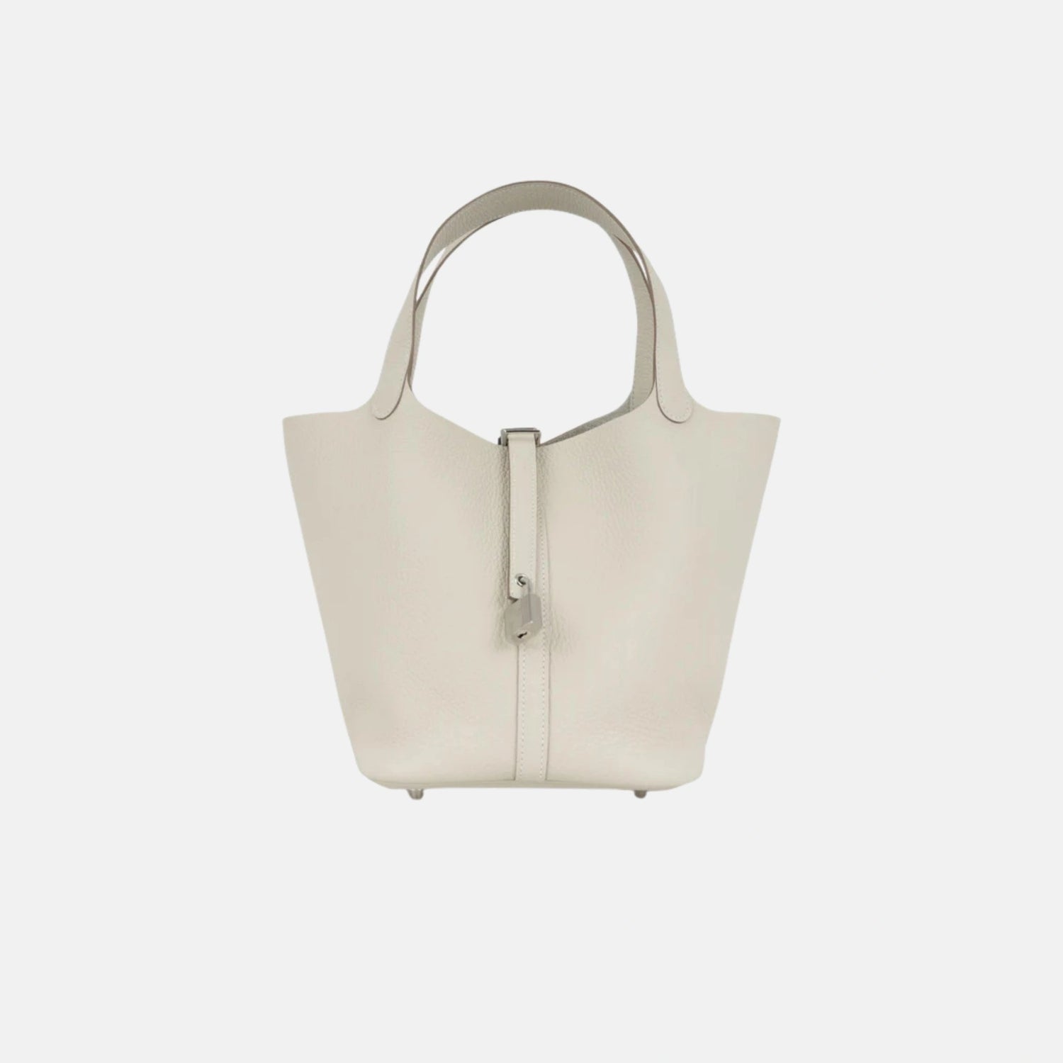 Hermes Picotin 22 Craie Clemence Leather PHW, Front