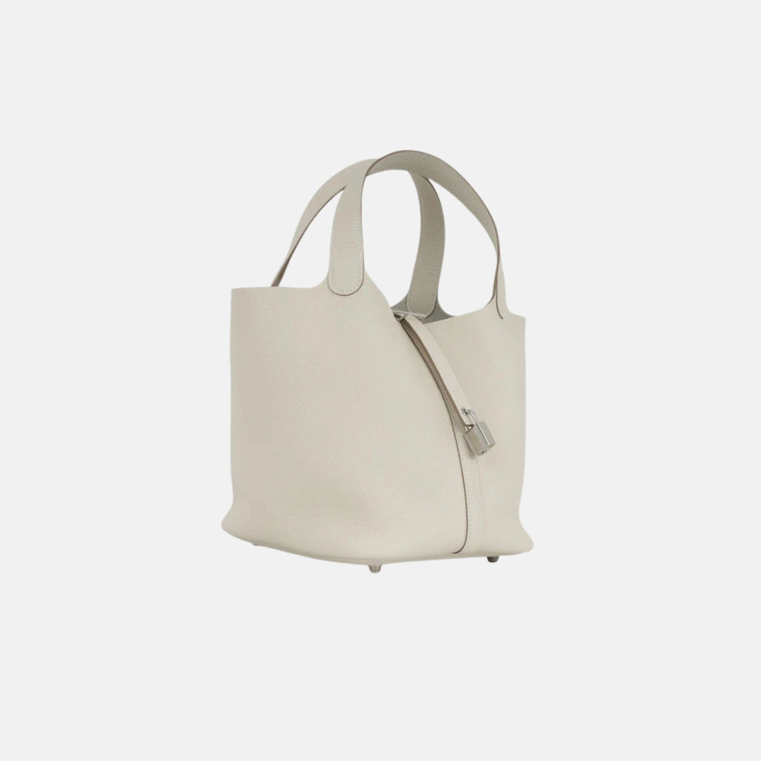 Hermes Picotin 22 Craie Clemence Leather PHW, Side