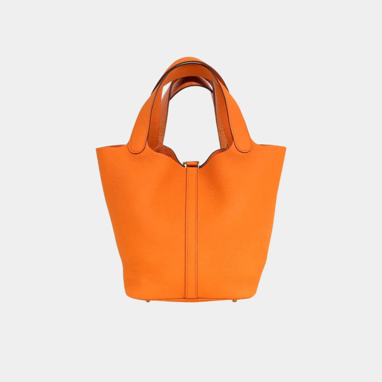 Hermes Picotin 22 Taurillon Clemence Orange GHW, Back