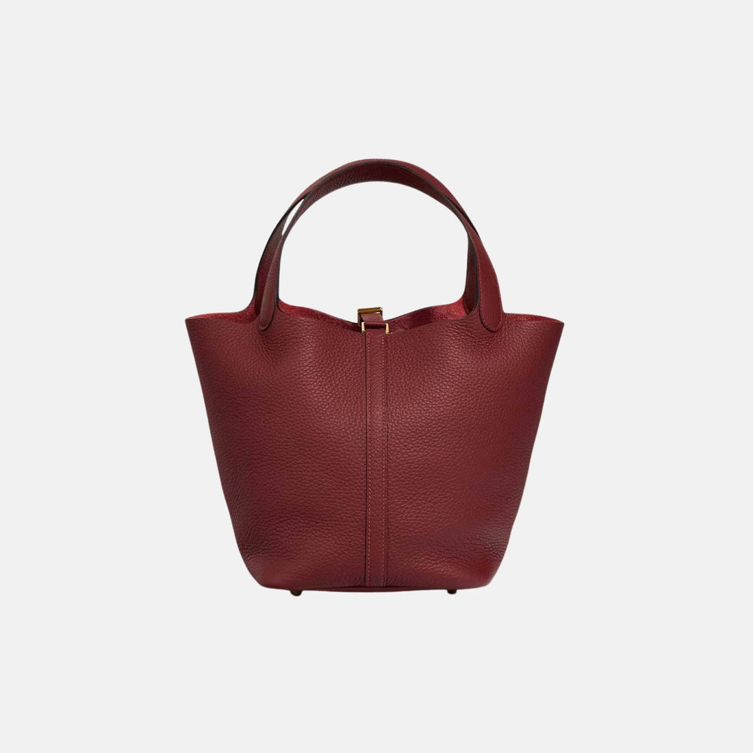 Hermes Picotin 22 Taurillon Clemence Rouge H GHW, Back