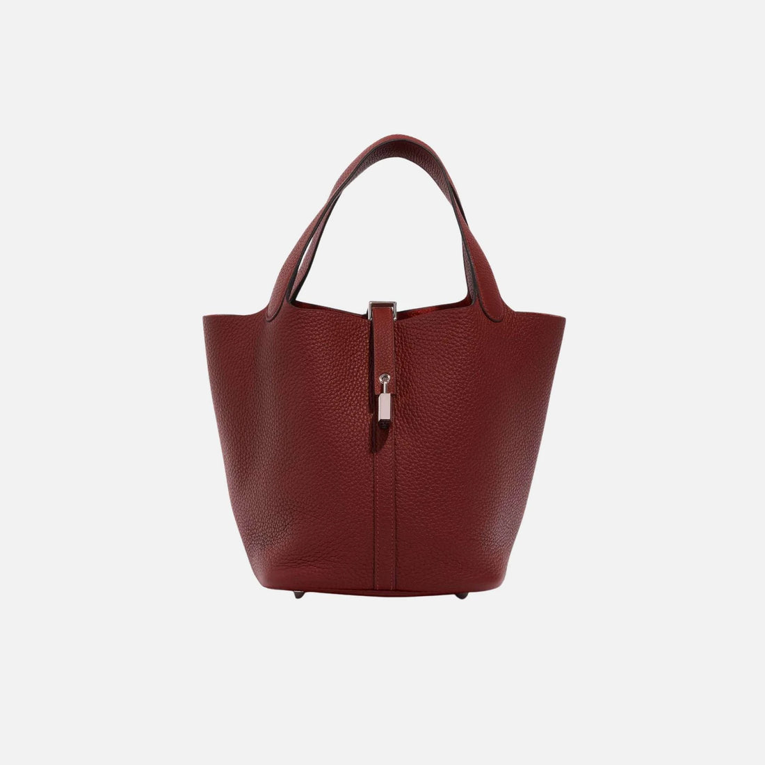 Hermes Picotin 22 Taurillon Clemence Rouge H PHW, Front