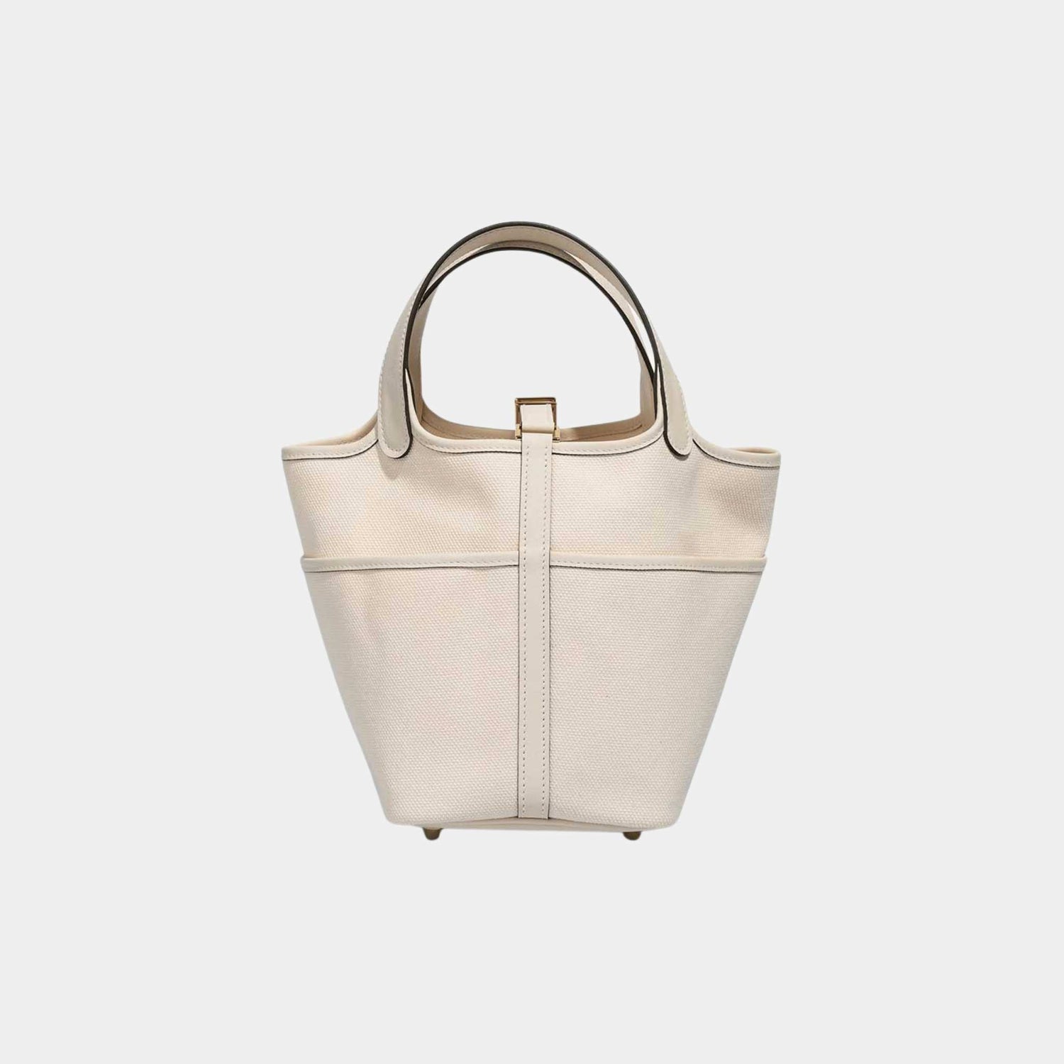 Hermes Picotin Cargo 18 Toile Goeland Swift Nata GHW, Back