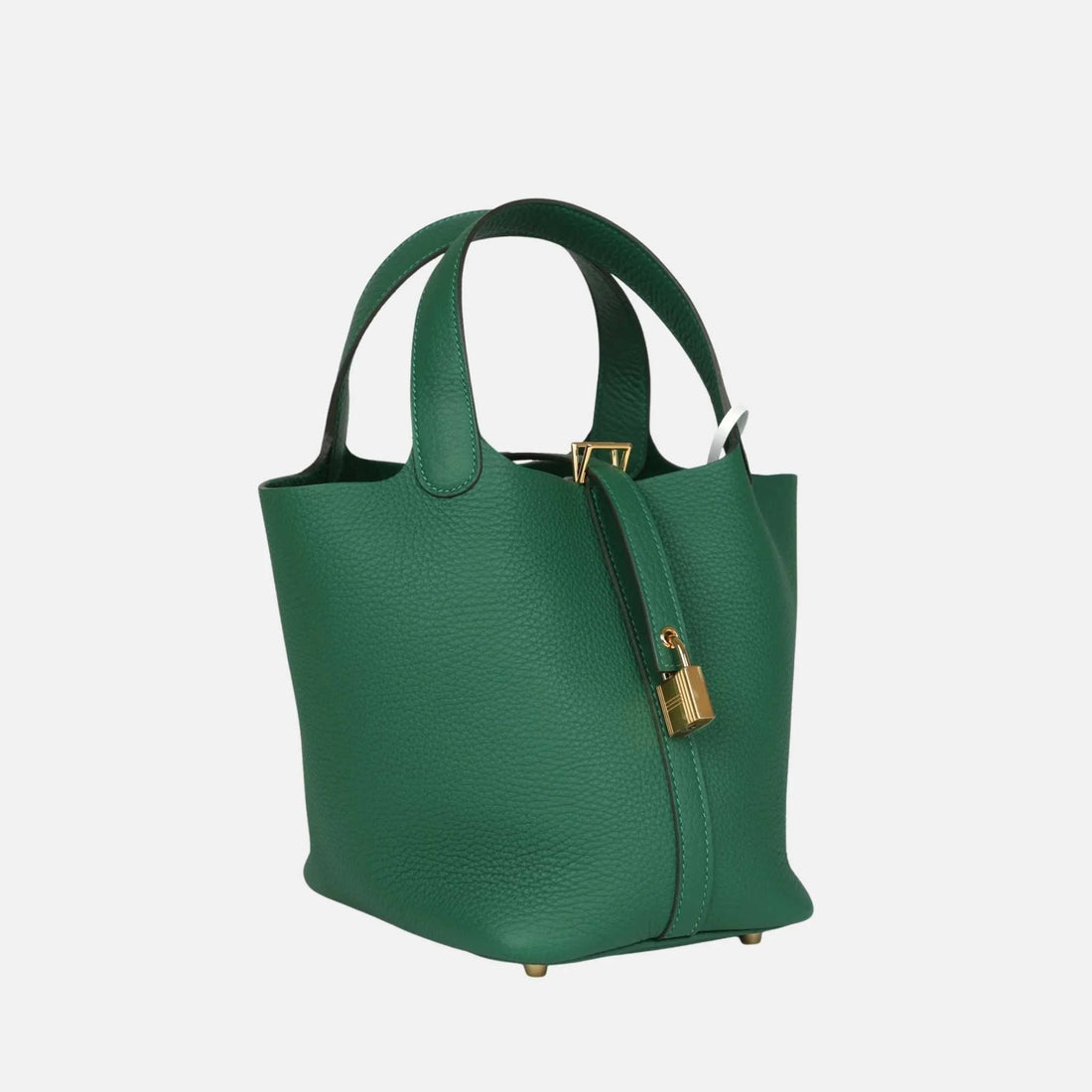 Hermes Picotin Lock 18 Vert Moyen Clemence GHW, Front