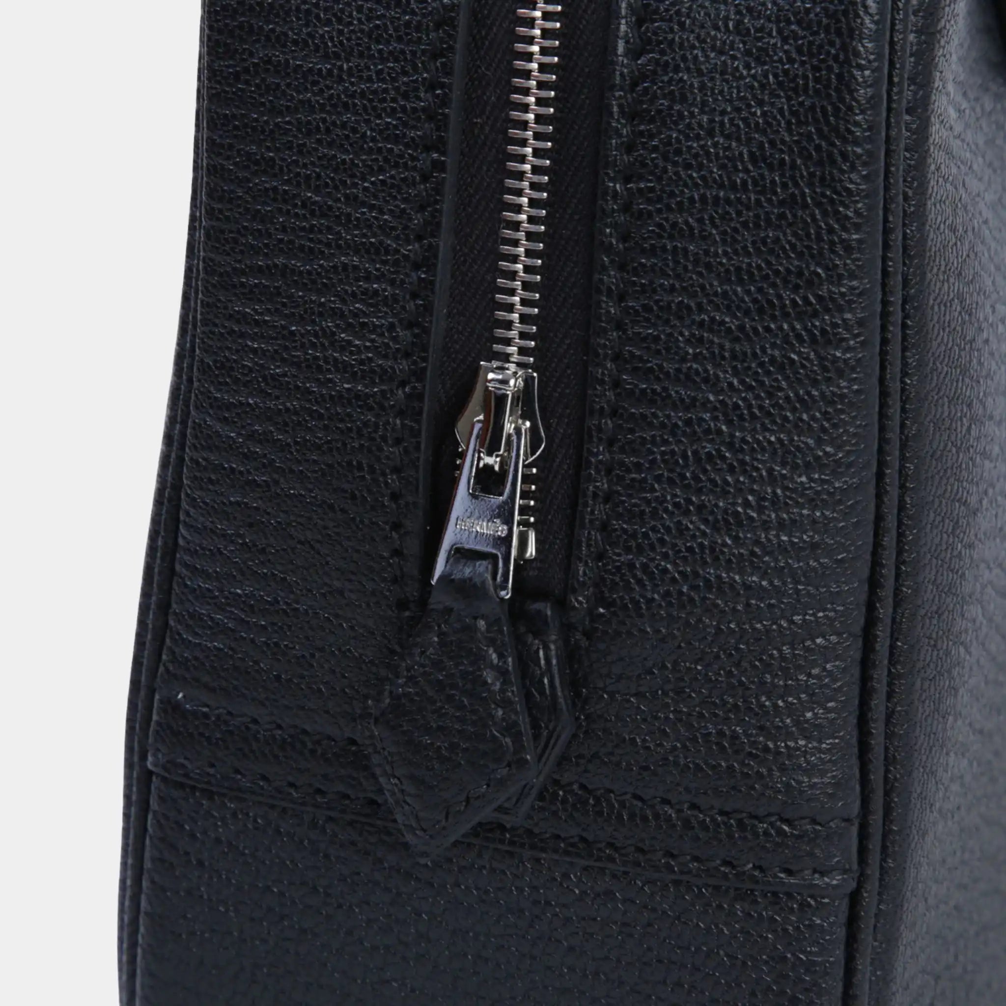 Hermes Plume Mini Black PHW, Zip