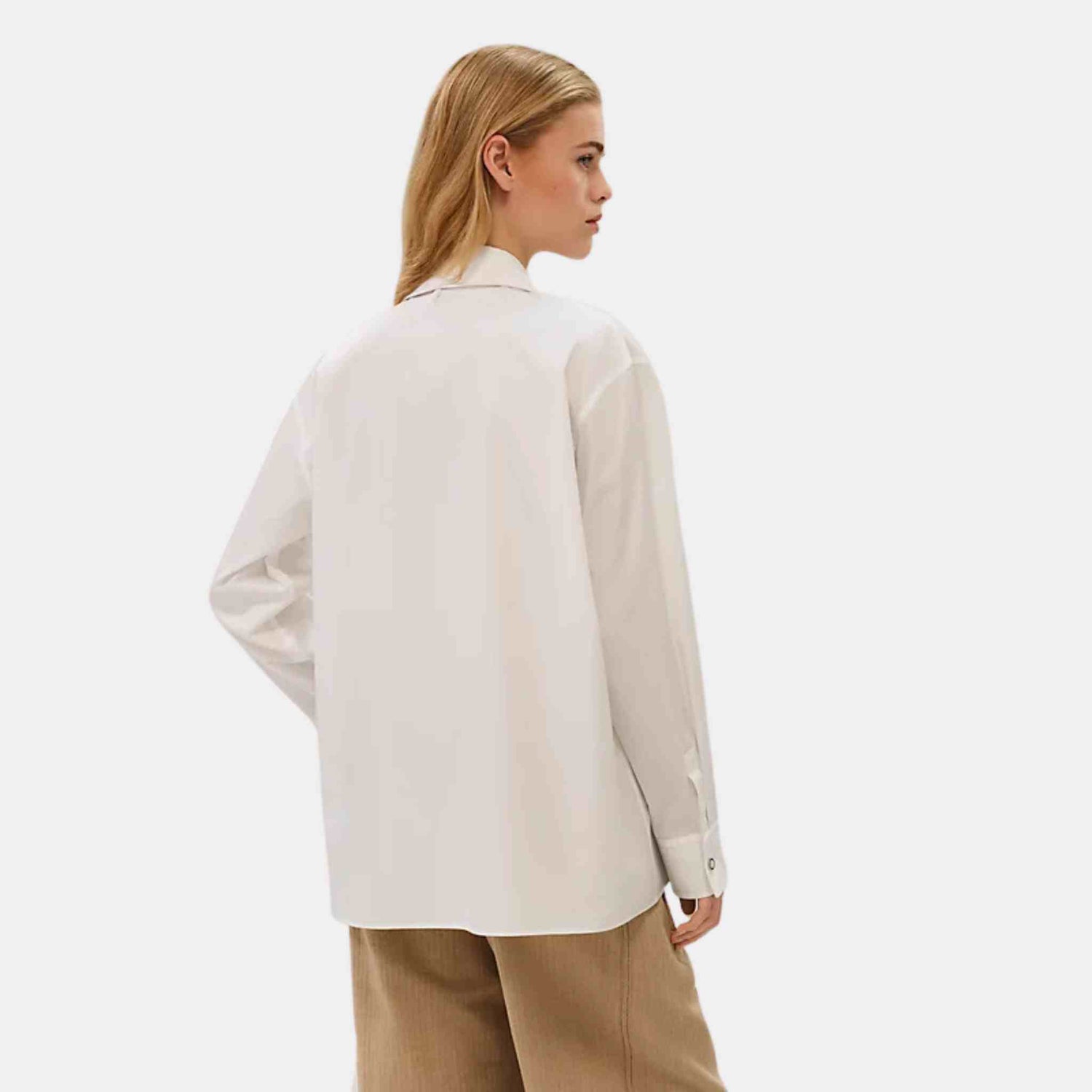 Hermes Shirt White, Back, Model