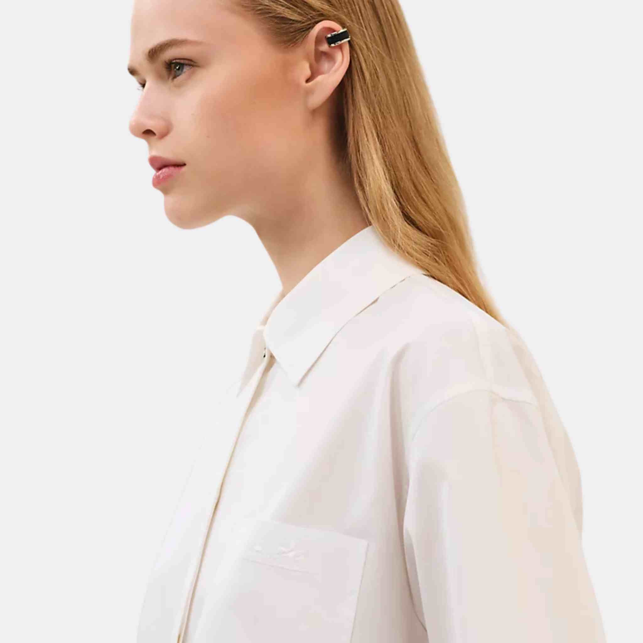 Hermes Shirt White, side, Model