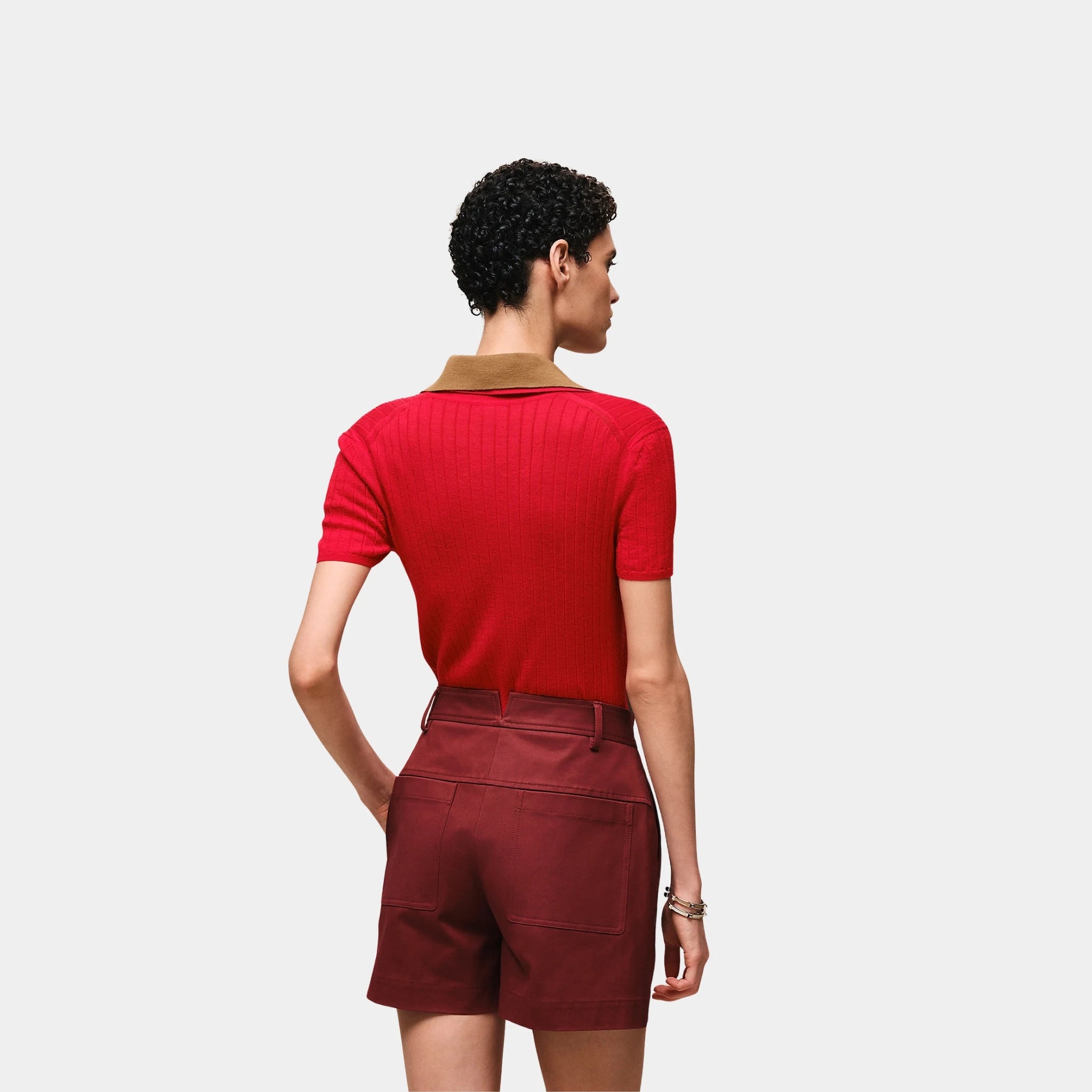 Shorts in Double Stretch Cotton Twill