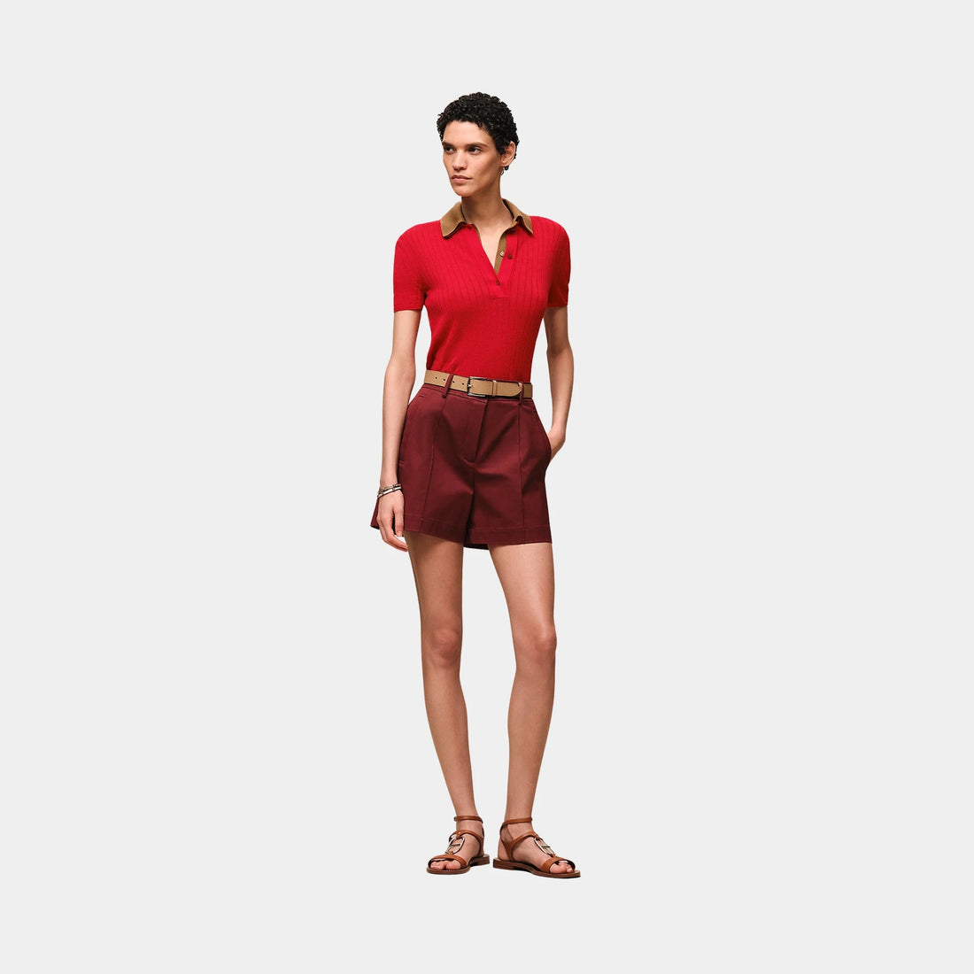 Shorts in Double Stretch Cotton Twill