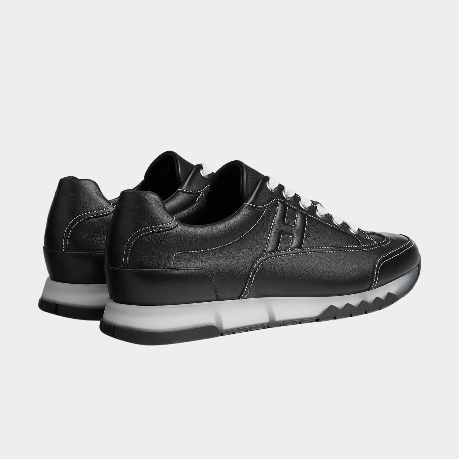Hermes Trail Sneaker Calfskin, Noir, Back