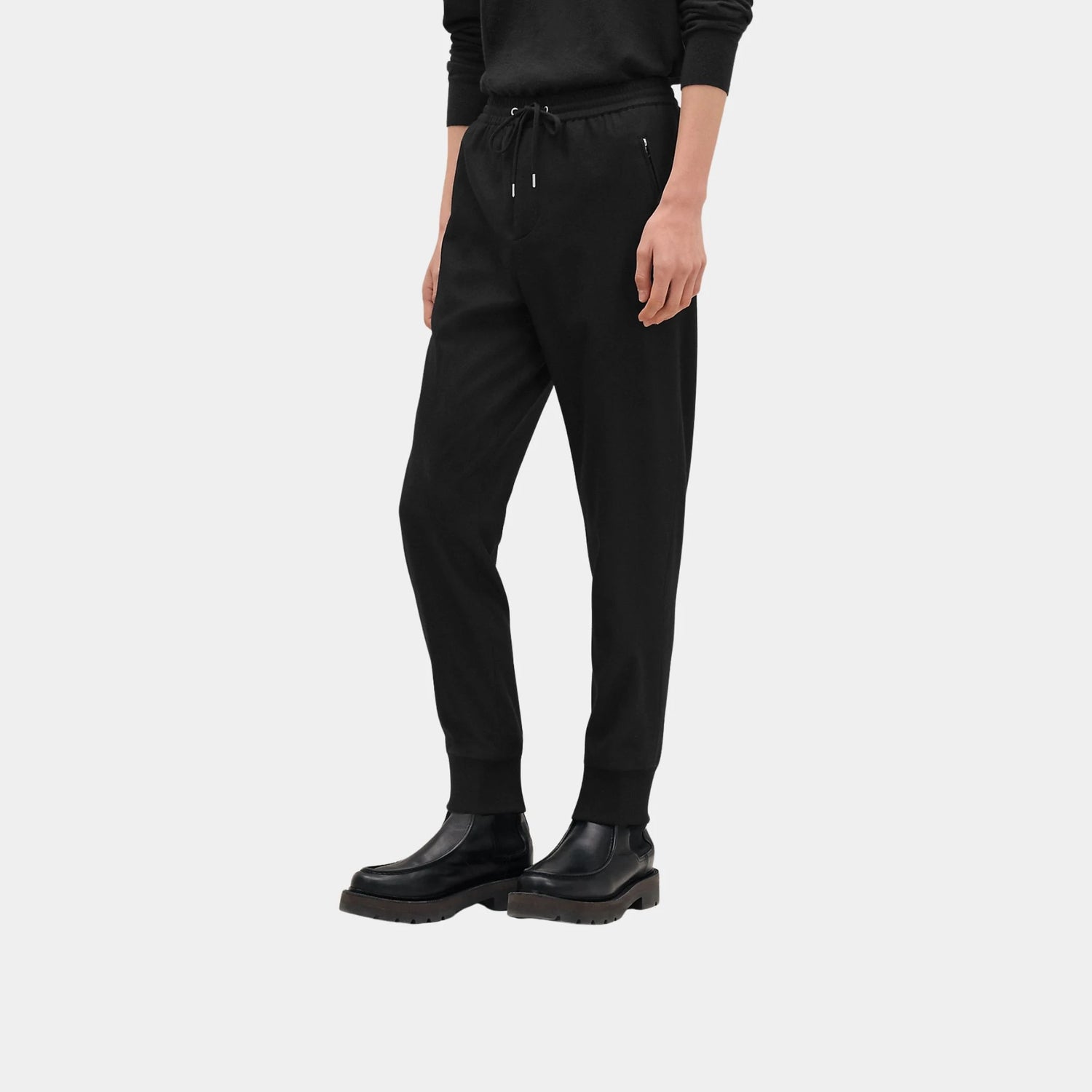 Hermes Valmy Jogging Pants, Noir, Front