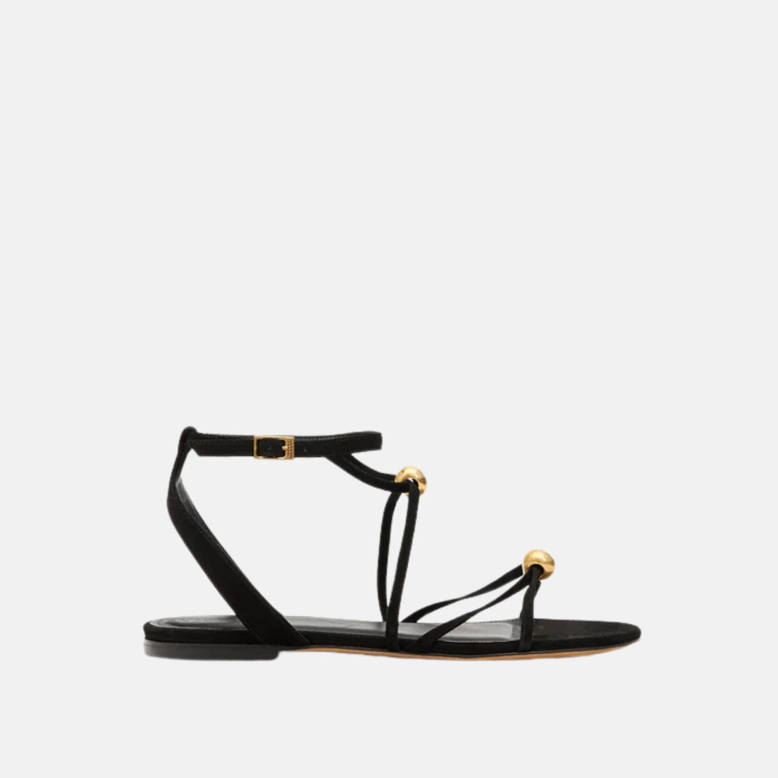 Isabel Marant Aeza Flat Sandals In Suede Leather, Side