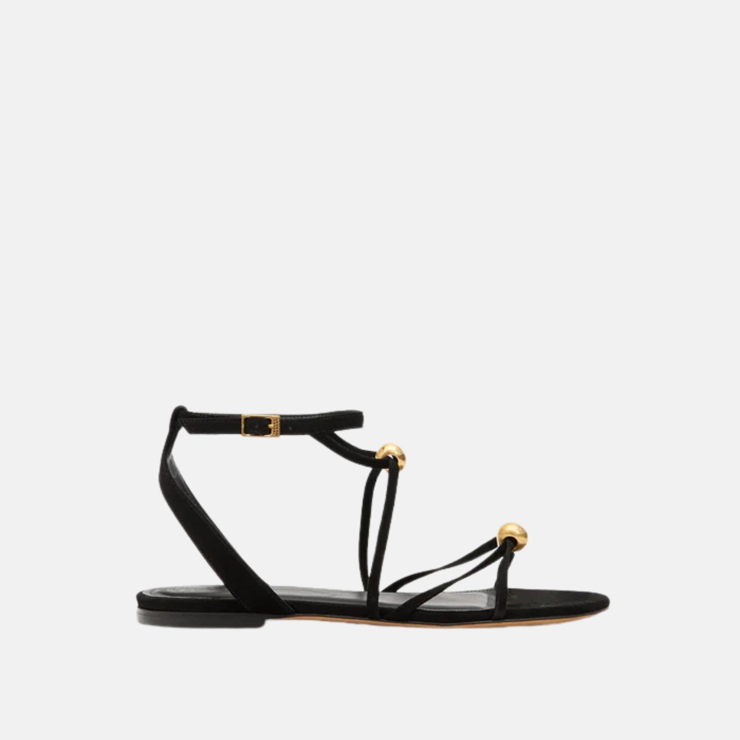 Isabel Marant Aeza Flat Sandals In Suede Leather, Side
