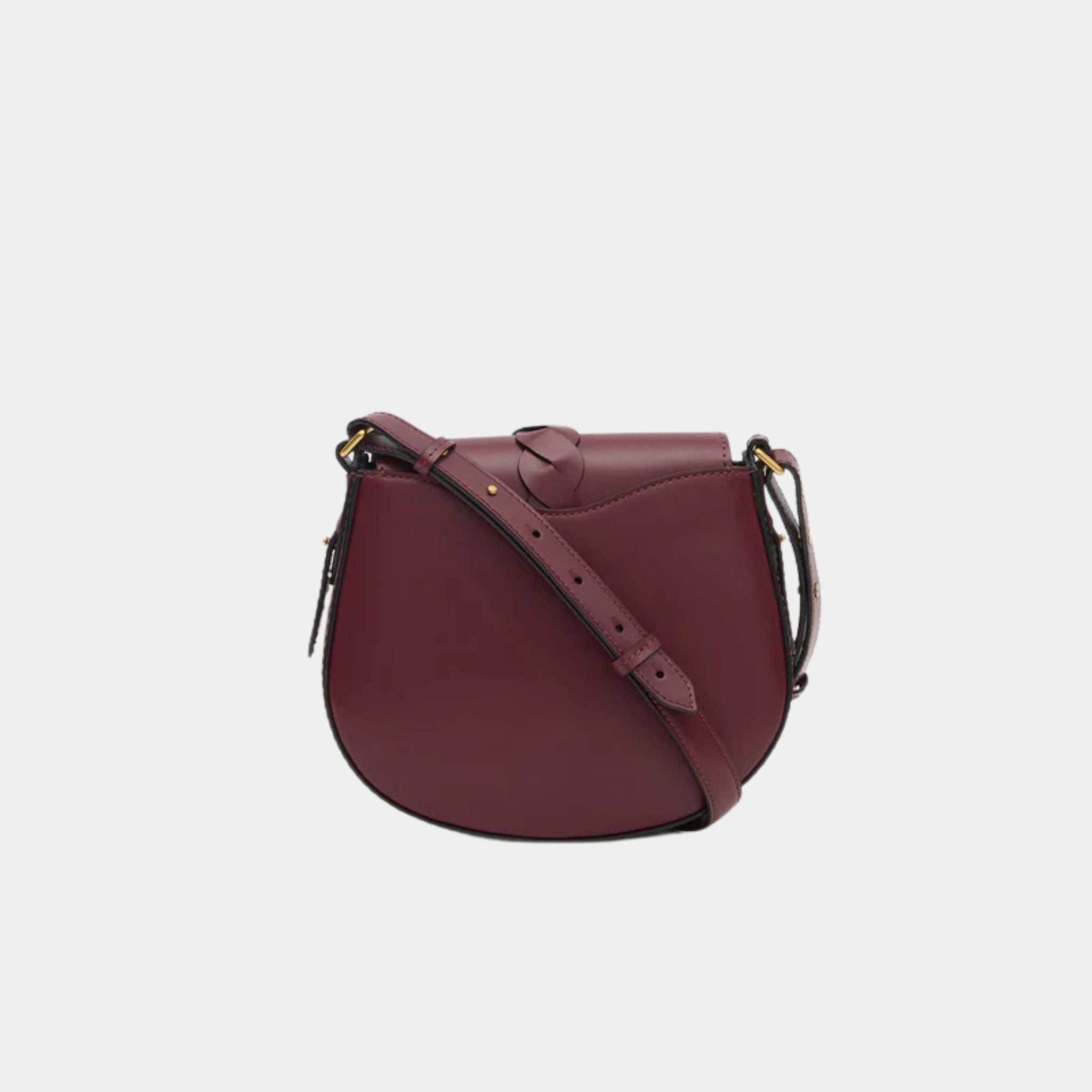 Isabel Marant Altay Small Leather Shoulder Bag, Burgundy, Back