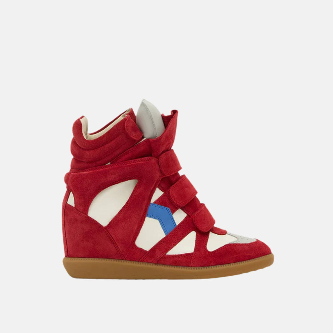 Isabel Marant Bekett Sneakers In Lambskin And Suede Calfskin, Side