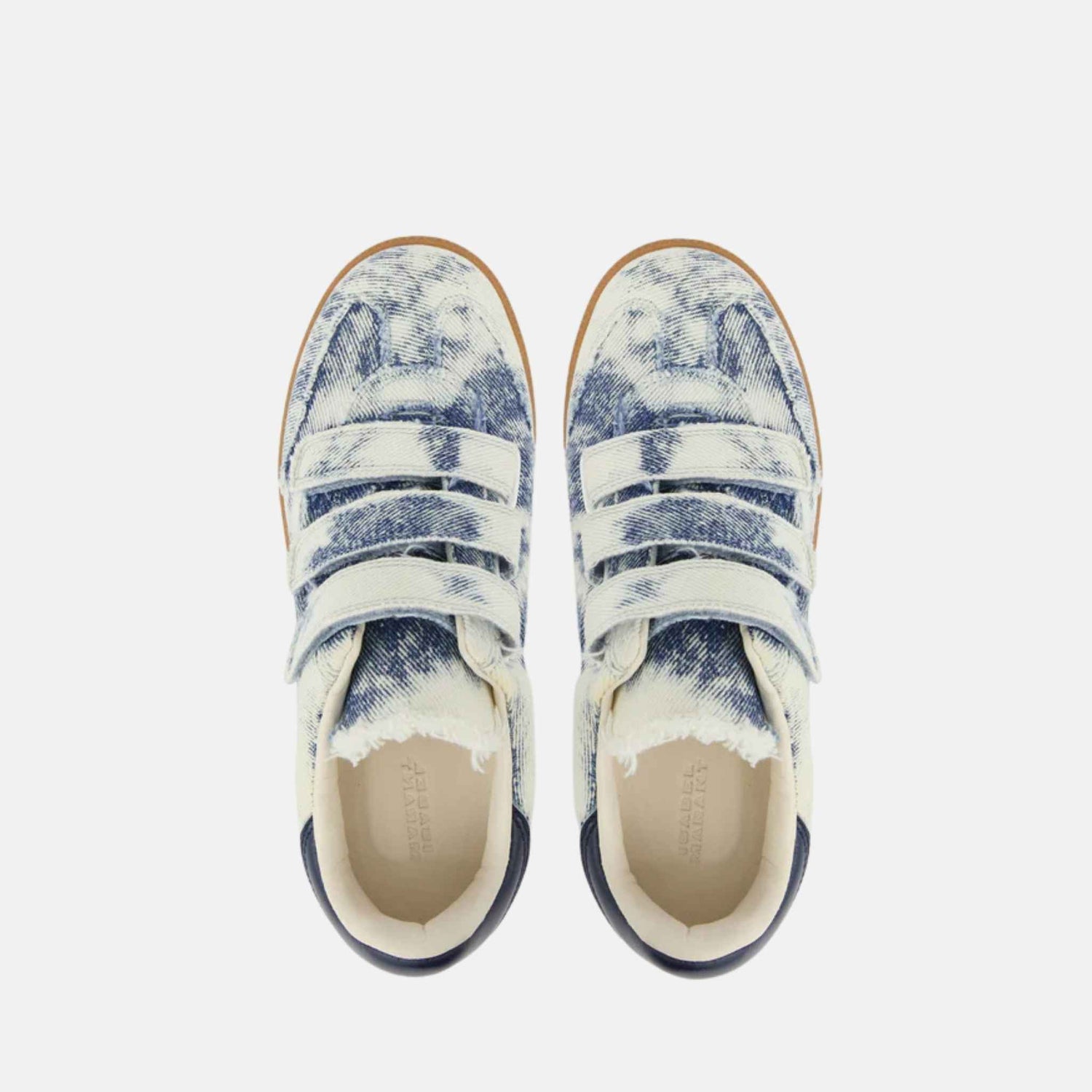 Isabel Marant Beth Low Top Sneakers In Denim, Blue, Top