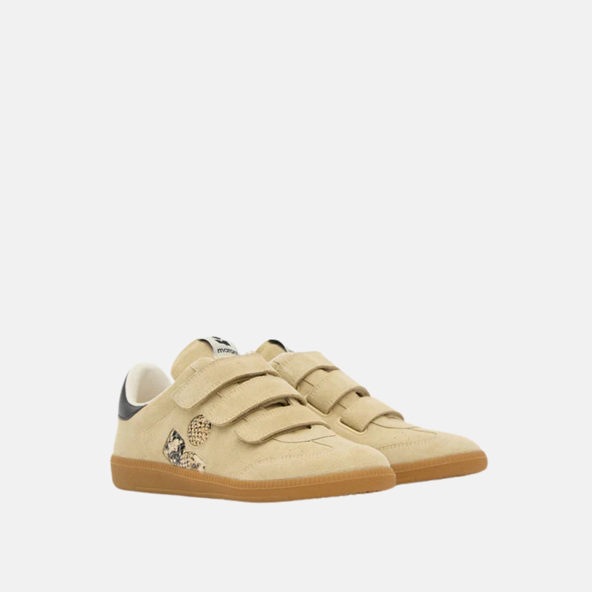 Isabel Marant Beth Low Top Sneakers In Suede Leather, Front