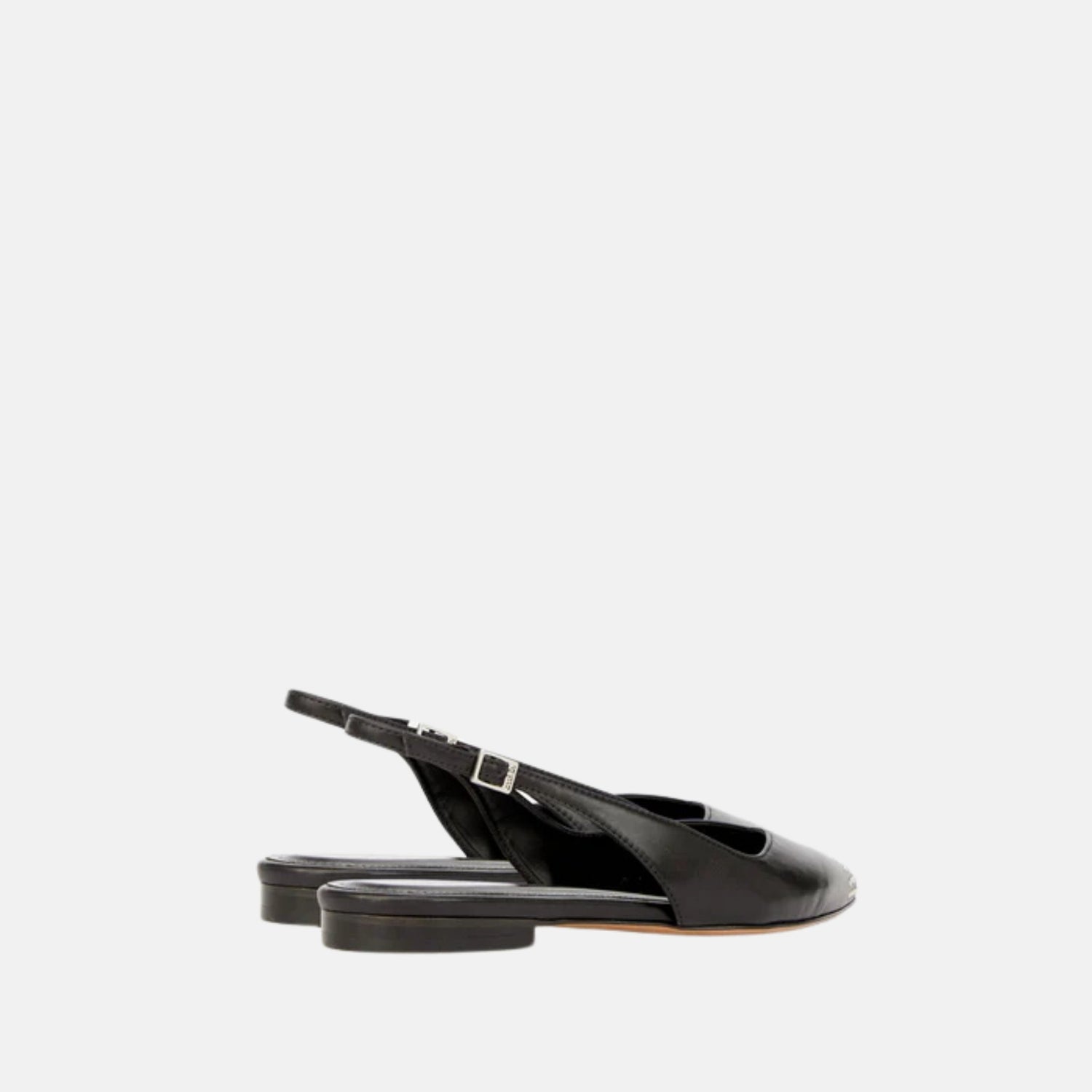 Isabel Marant Branee Slingback Ballet Flats Studded Calfskin Leather, Back