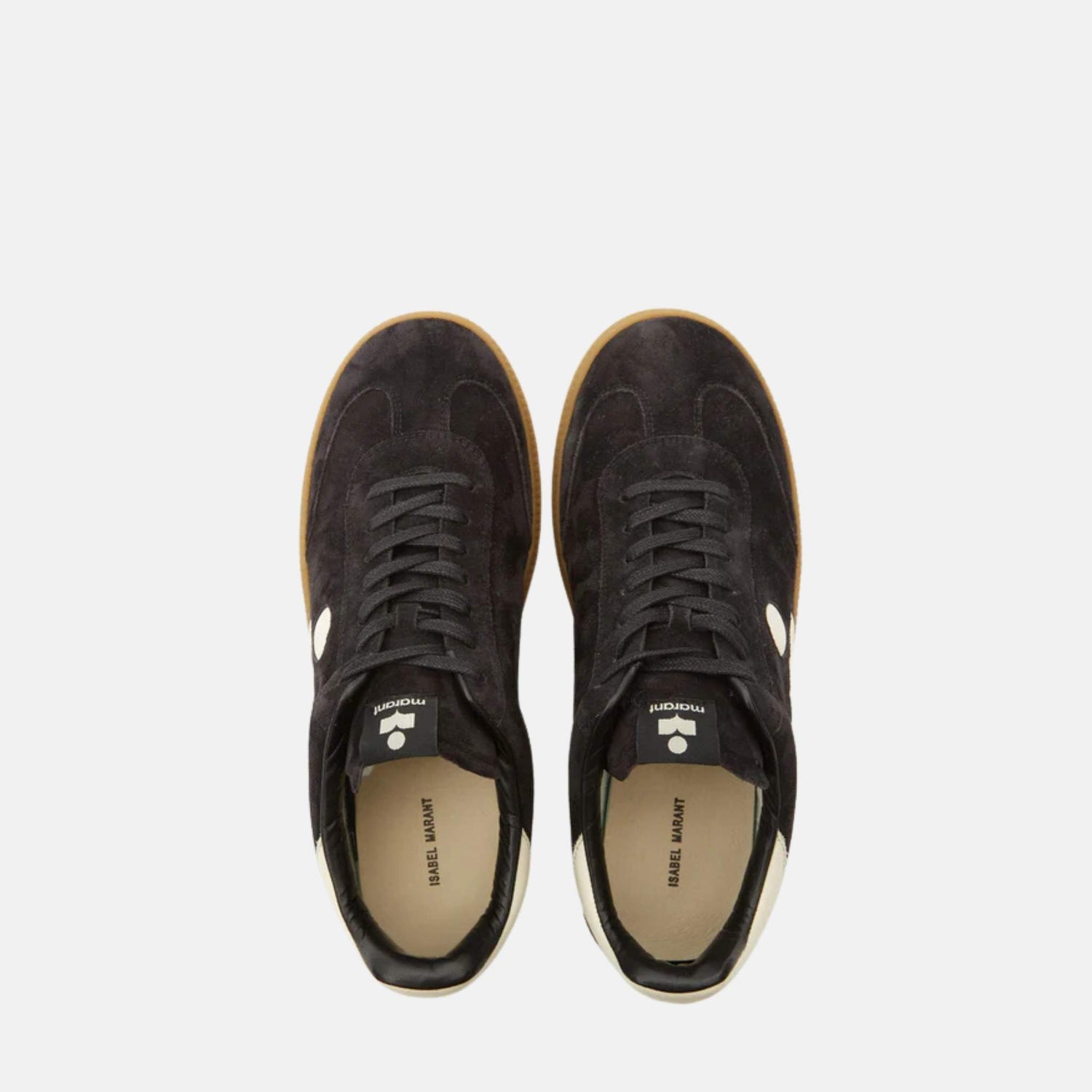 Isabel Marant Bryce Low Top Sneakers In Suede Calfskin Leather, Top