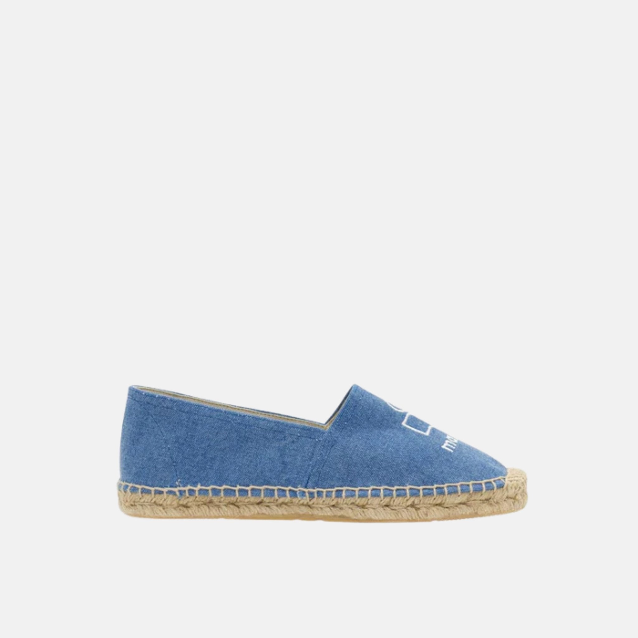 Isabel Marant Canae Canvas Espadrilles, Blue, Side