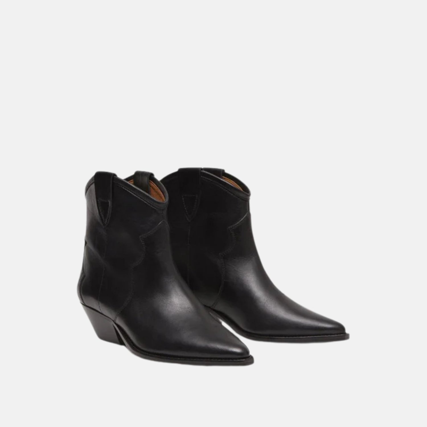 Isabel Marant Dewina Cowboy Boots In Calfskin Leather, Front