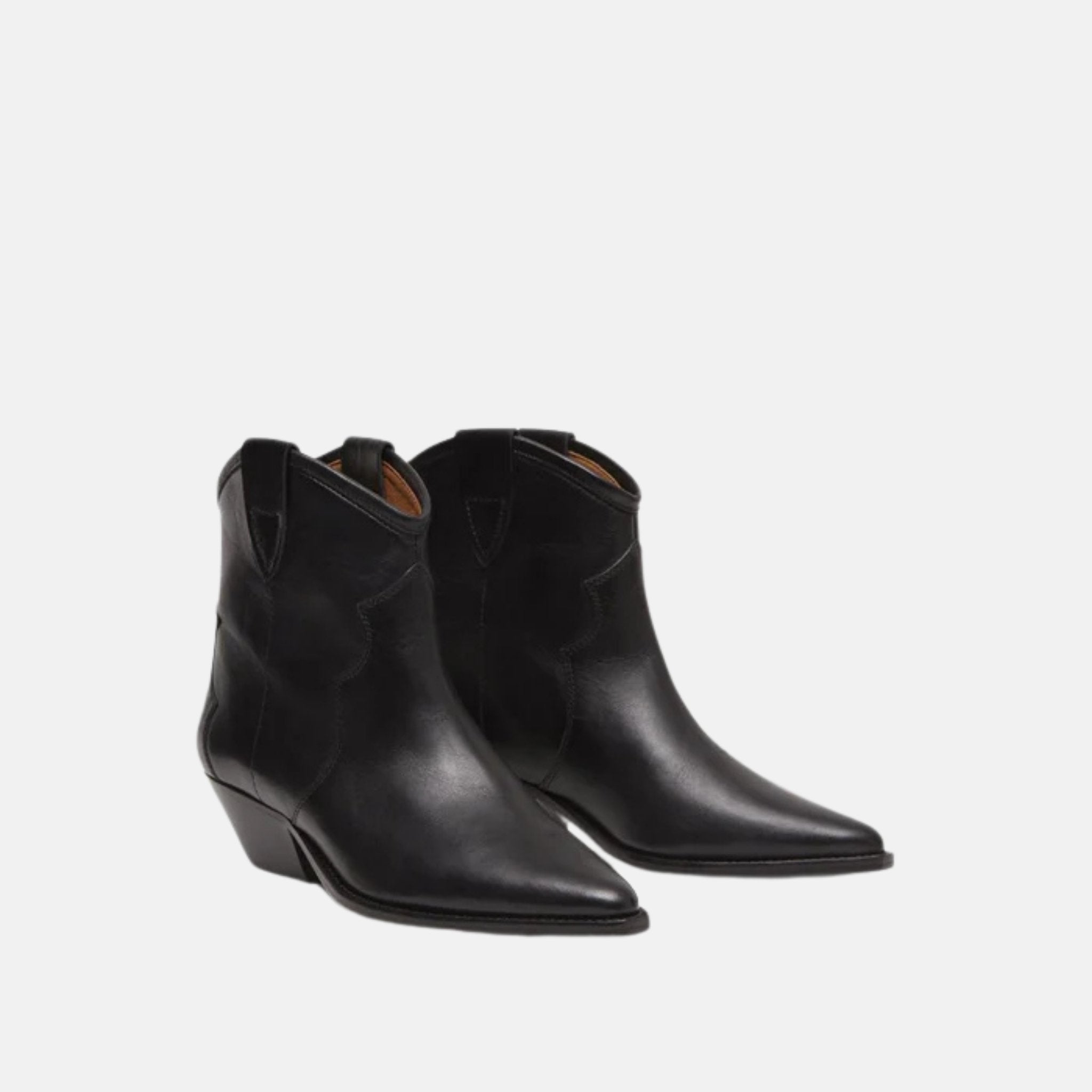 Isabel Marant Dewina Cowboy Boots In Calfskin Leather, Front