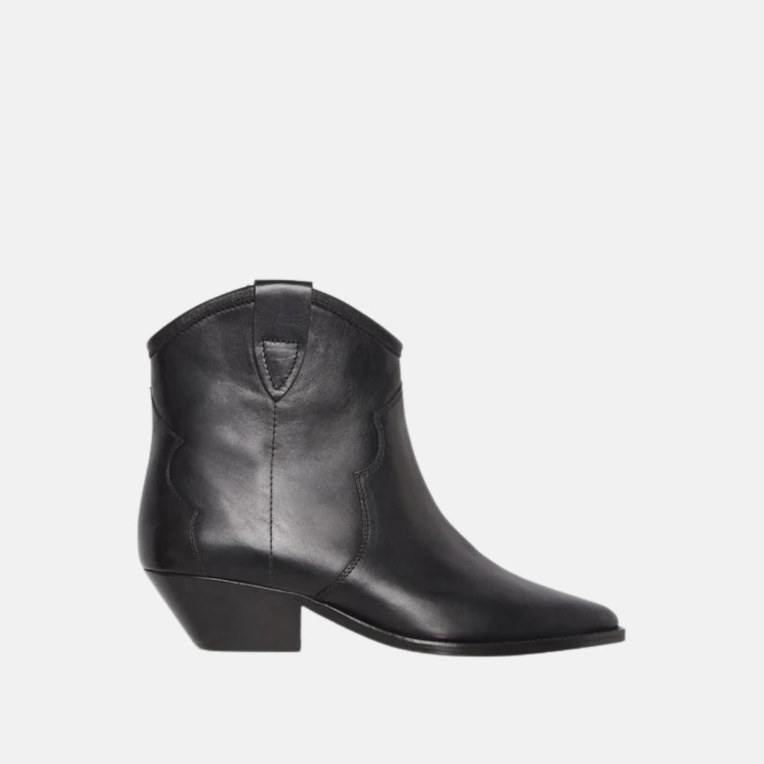 Isabel Marant Dewina Cowboy Boots In Calfskin Leather, Side