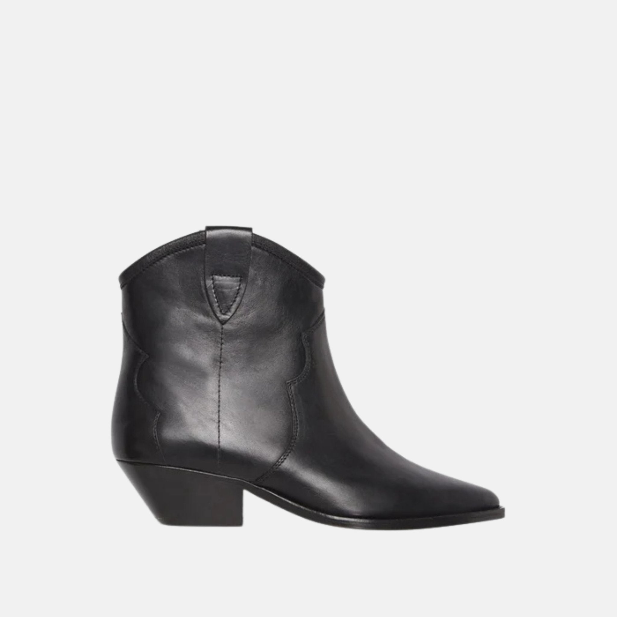 Isabel Marant Dewina Cowboy Boots In Calfskin Leather, Side