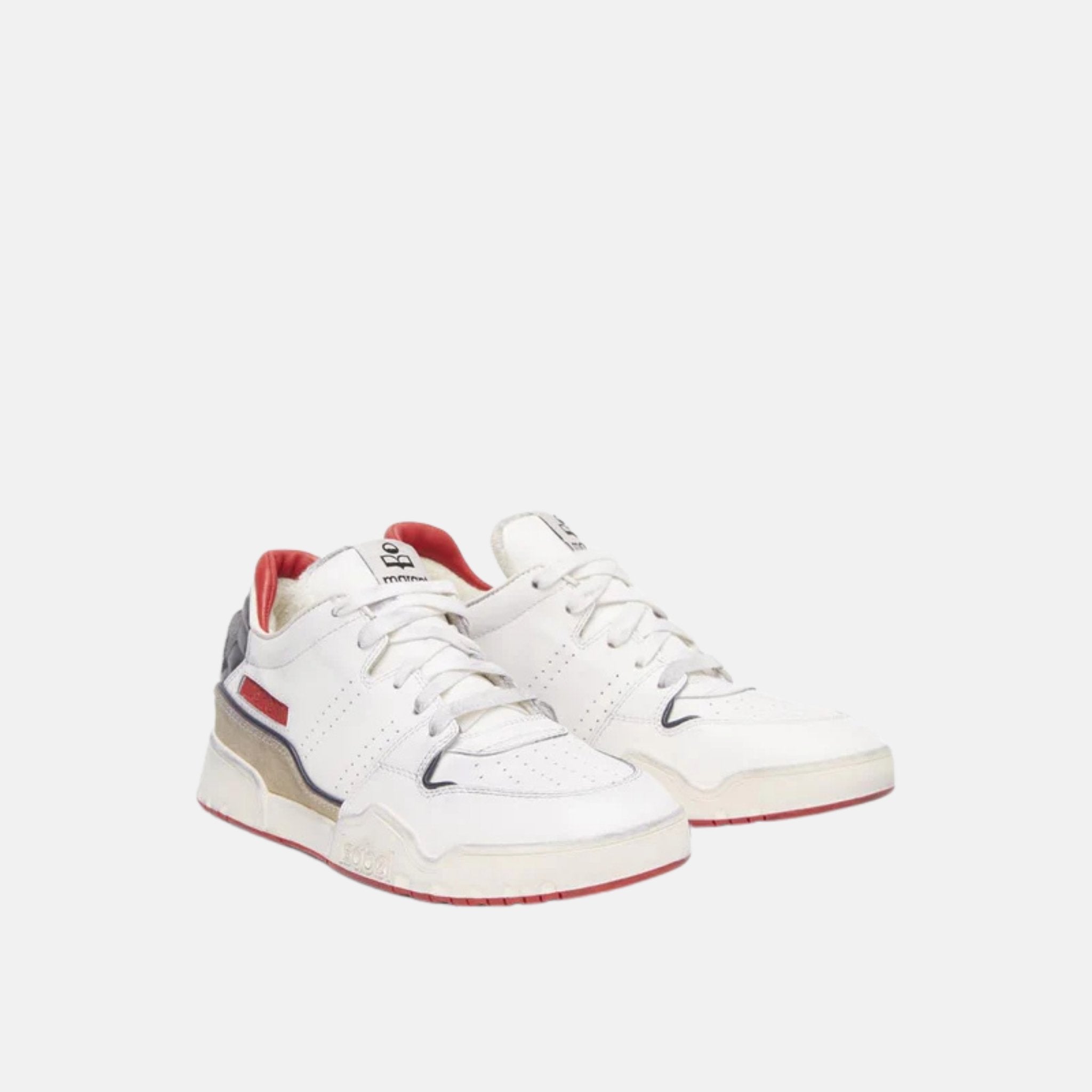 Isabel Marant Emree Low Top Sneakers In Leather, Front