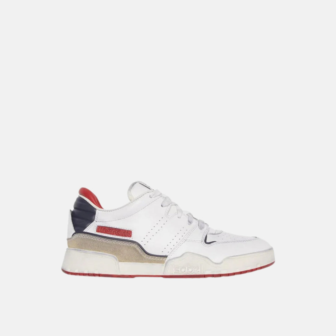Isabel Marant Emree Low Top Sneakers In Leather, Side