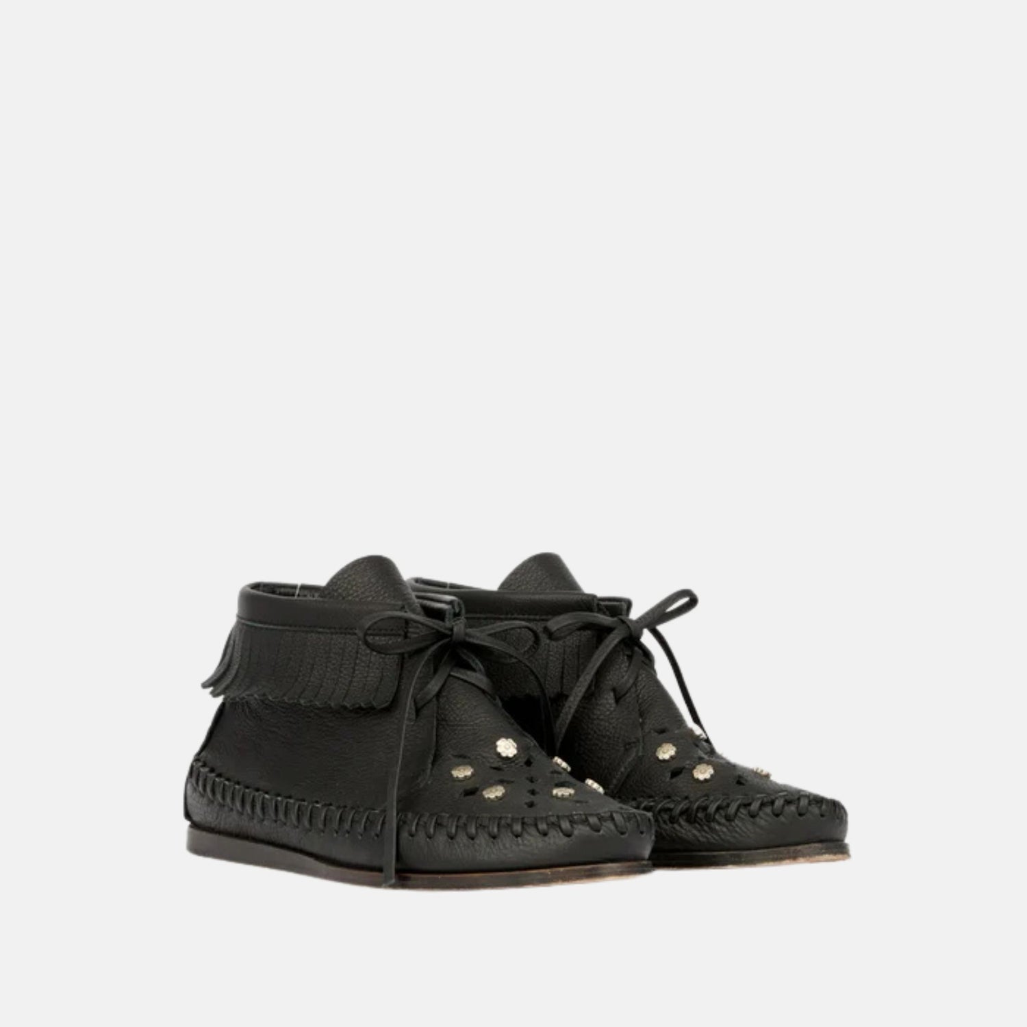 Isabel Marant Felsa High Top Full Grain Leather Loafers, Front