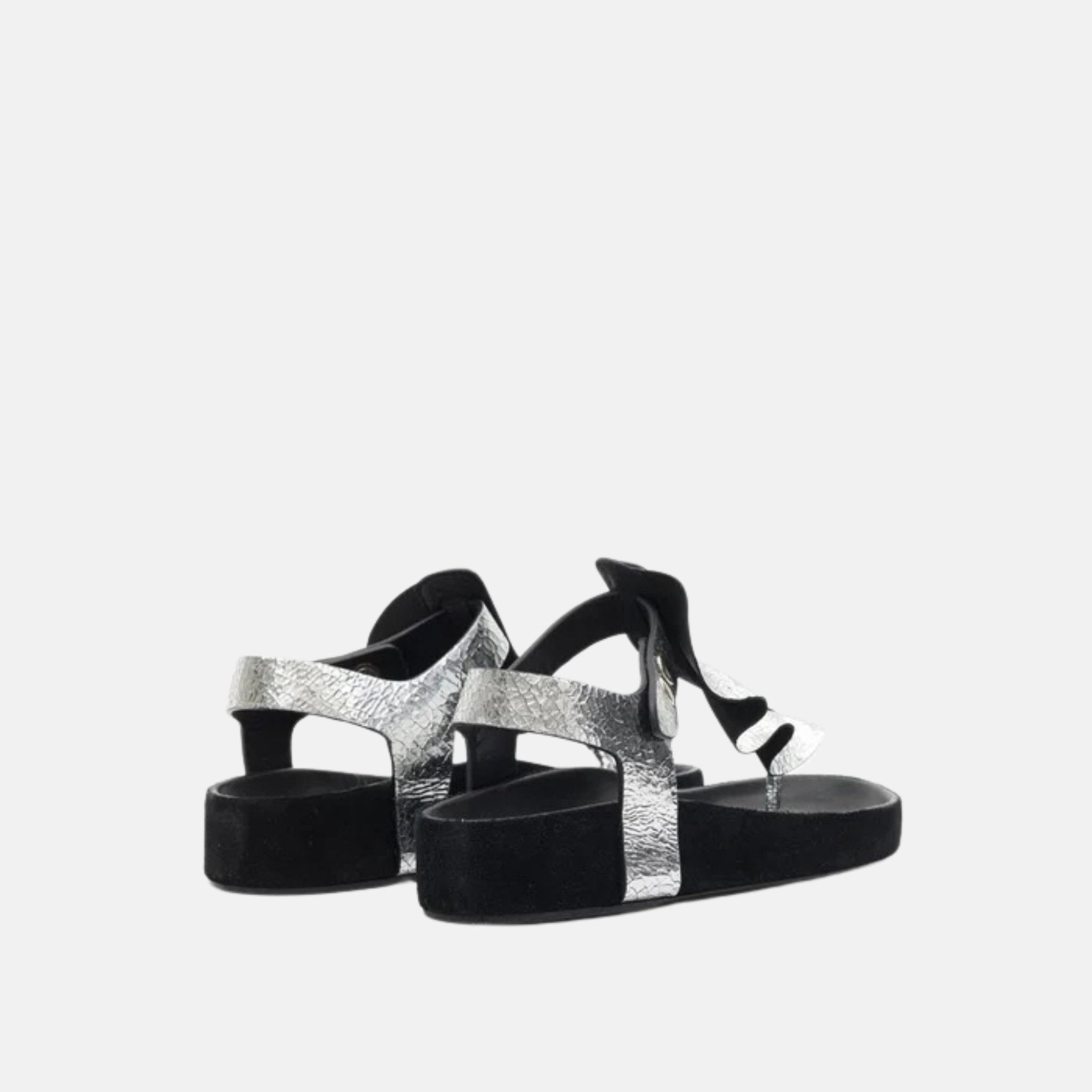 Isabel Marant Isela Flat Leather Sandals, Back