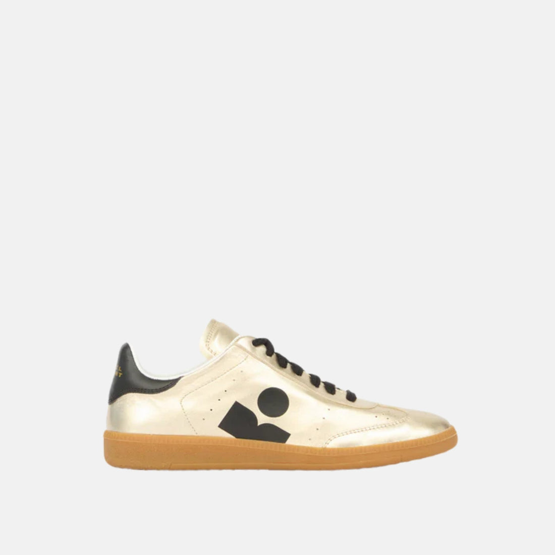 Isabel Marant Kaycee Low Top Sneakers In Metallic Leather, Side