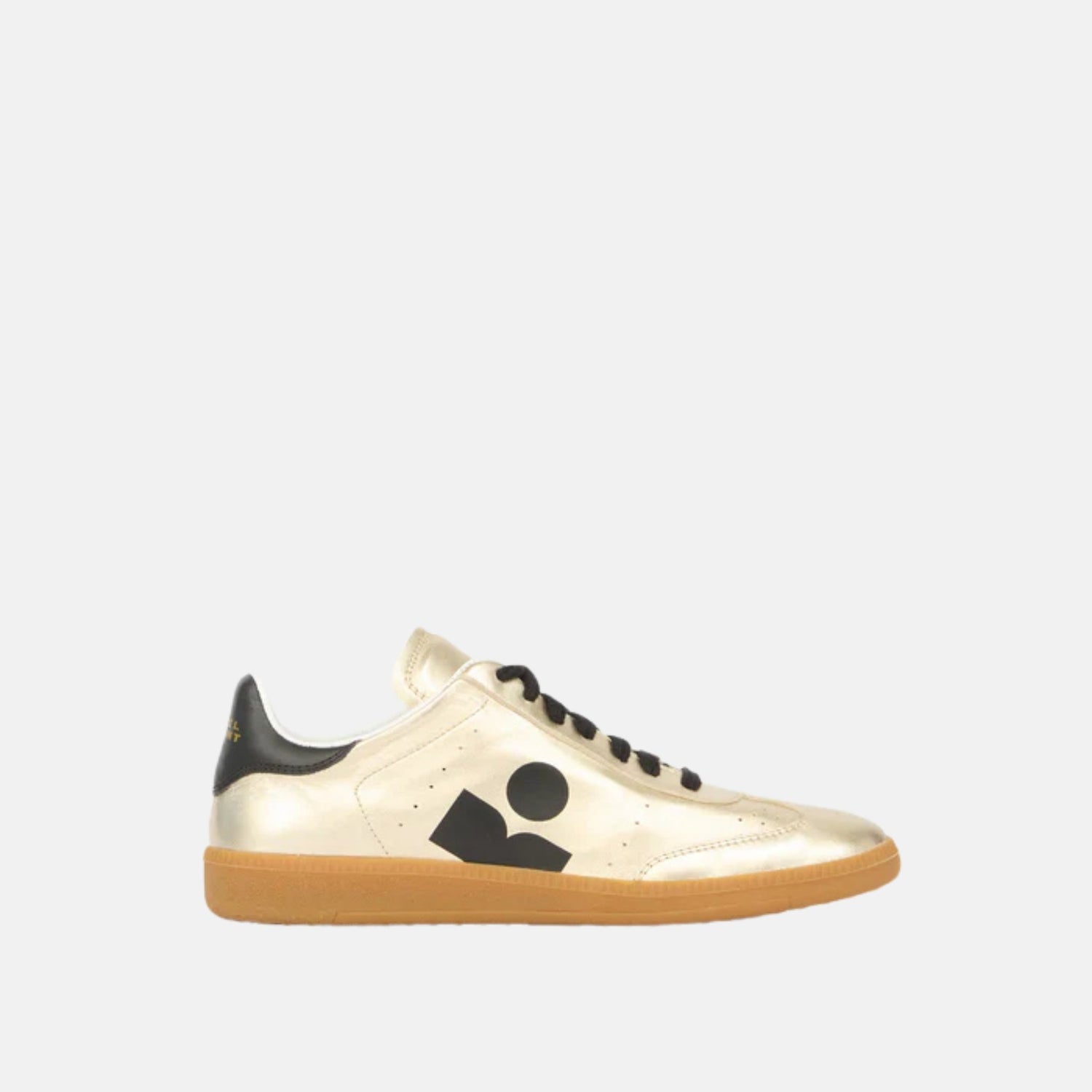 Isabel Marant Kaycee Low Top Sneakers In Metallic Leather, Side