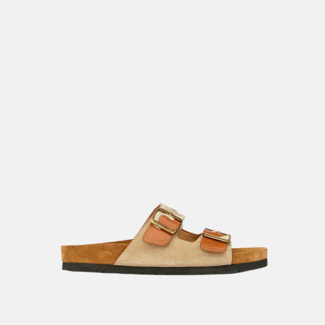 Isabel Marant Lelik Sandals In Calfskin Leather With Flame Pattern, Side