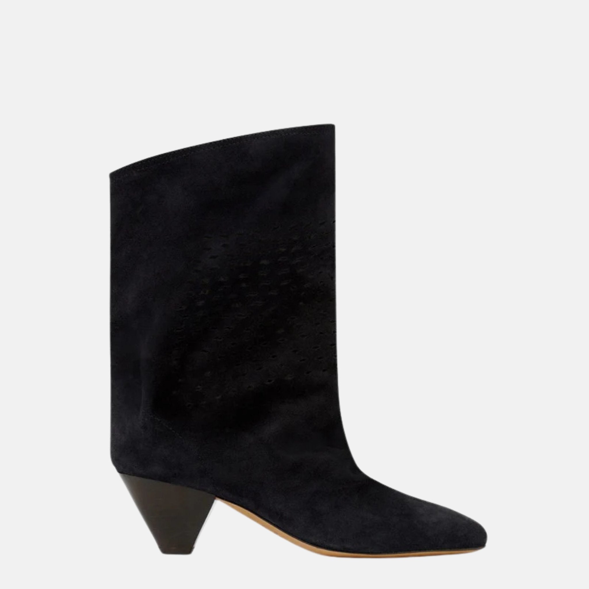 Isabel Marant Reachi Low Boots In Suede Leather, Side