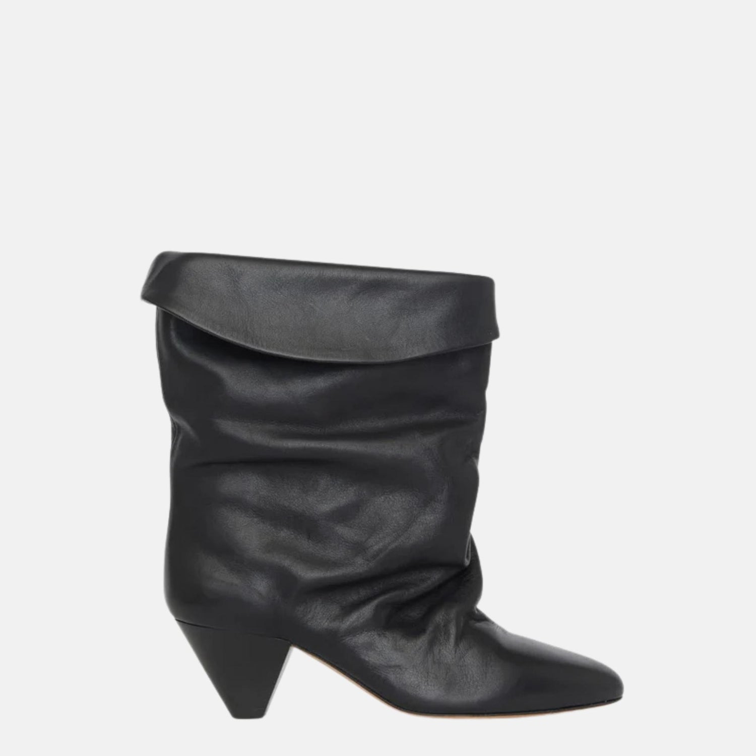 Isabel Marant Ryska High Heeled Draped Boots, Side