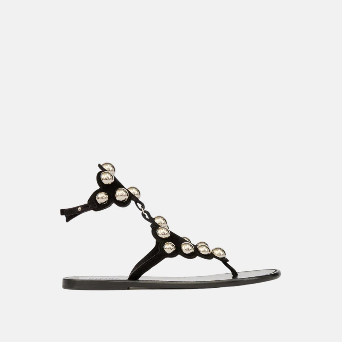 Isabel Marant Velvee Jeweled Sandals In Suede Leather, Side