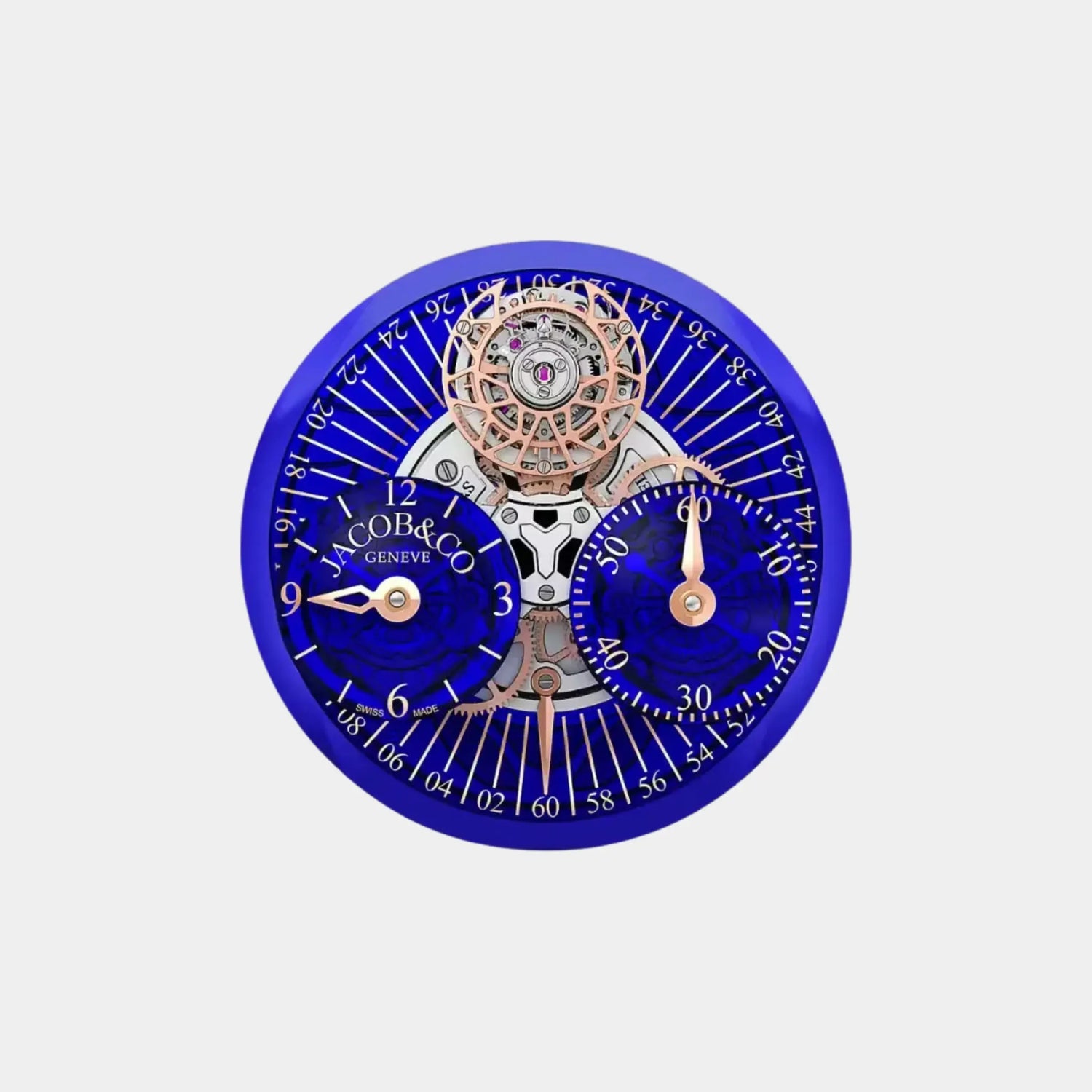 Jacob &amp; Co Astronomia Regulator Blue Rose Gold, Dial