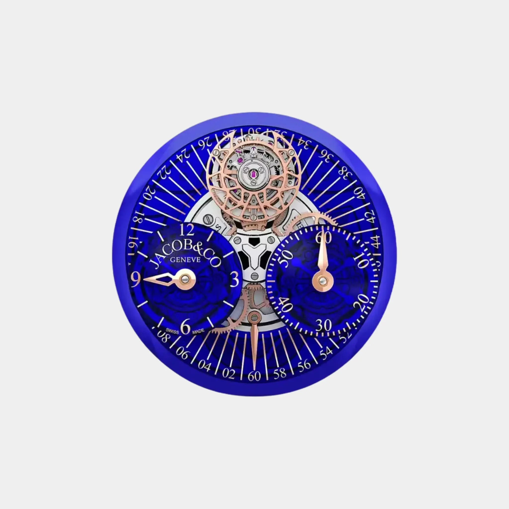 Jacob &amp; Co Astronomia Regulator Blue Rose Gold, Dial