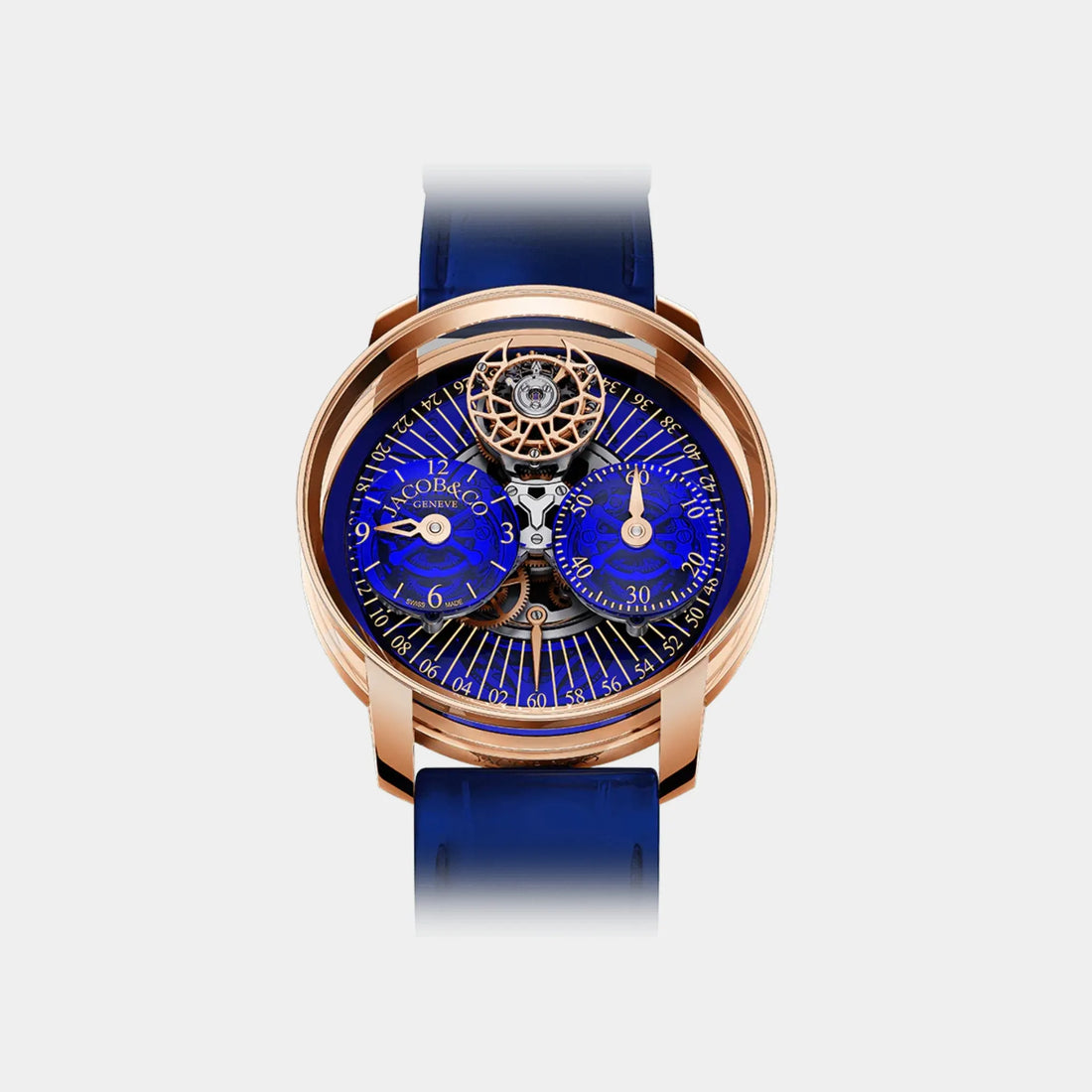 Jacob &amp; Co Astronomia Regulator Blue Rose Gold, Front