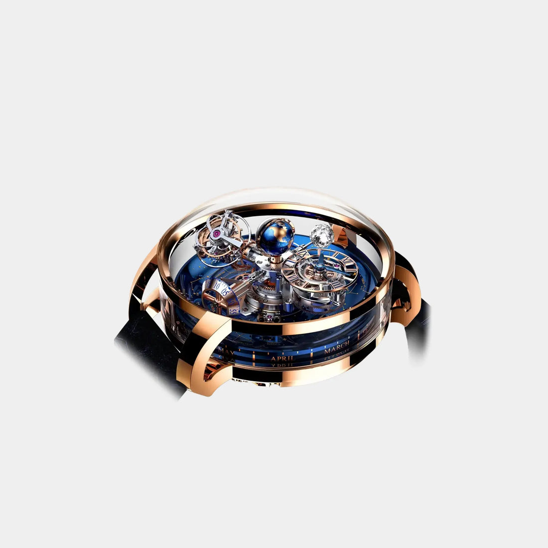 Jacob & Co. Astronomia Sky Rose Gold White Moon AT110.40.AA.WD.A, Top