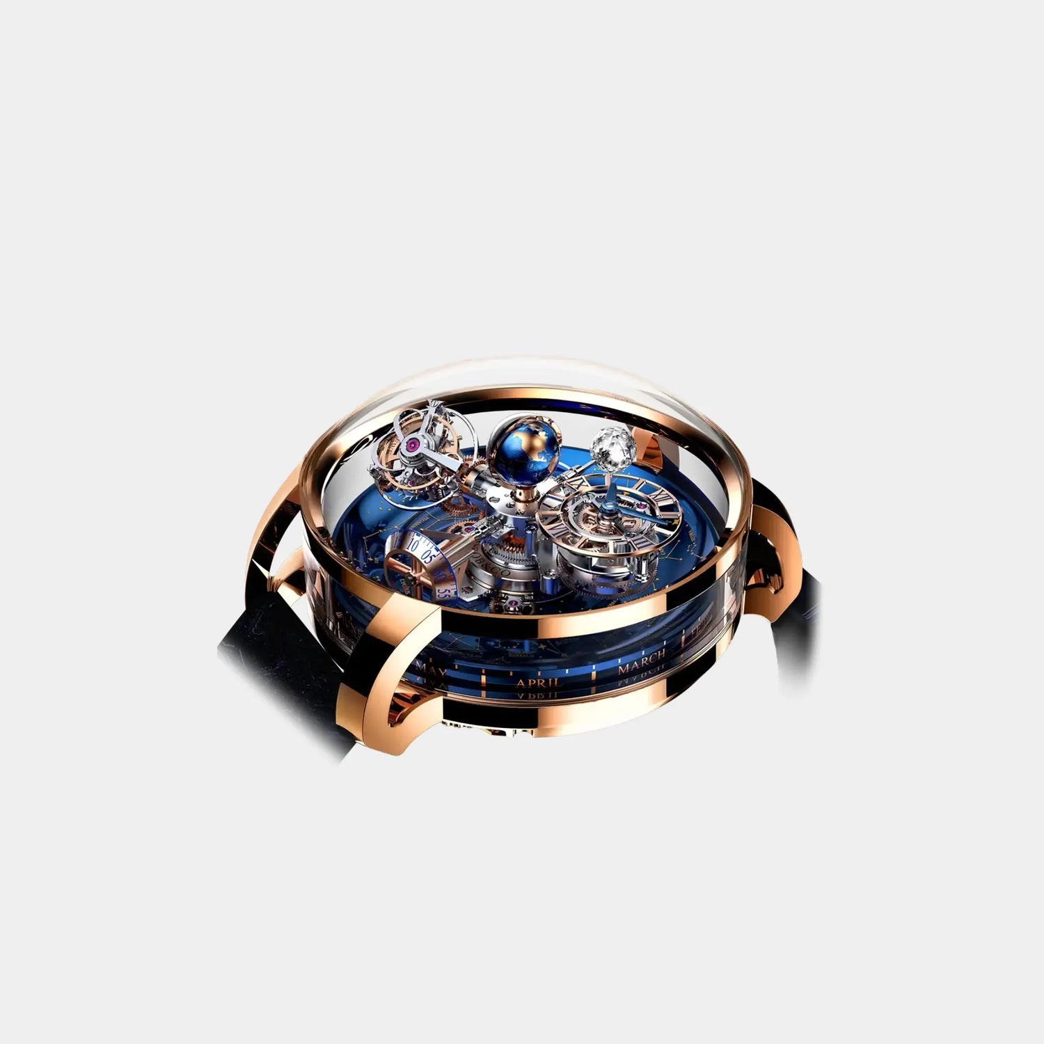 Jacob &amp; Co. Astronomia Sky Rose Gold White Moon AT110.40.AA.WD.A, Top