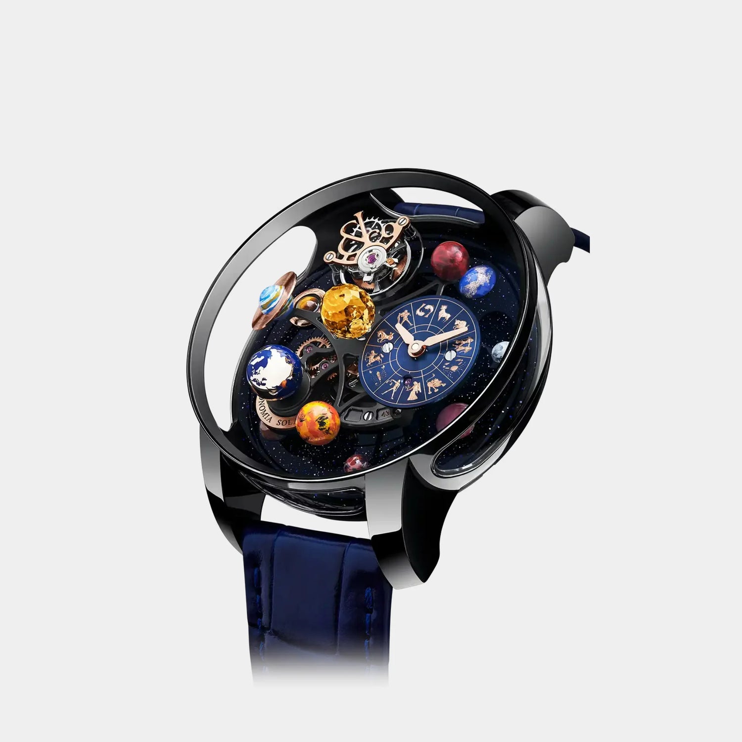 Jacob &amp; Co. Astronomia Solar Zodiac Black DLC Titanium &amp; Sapphire