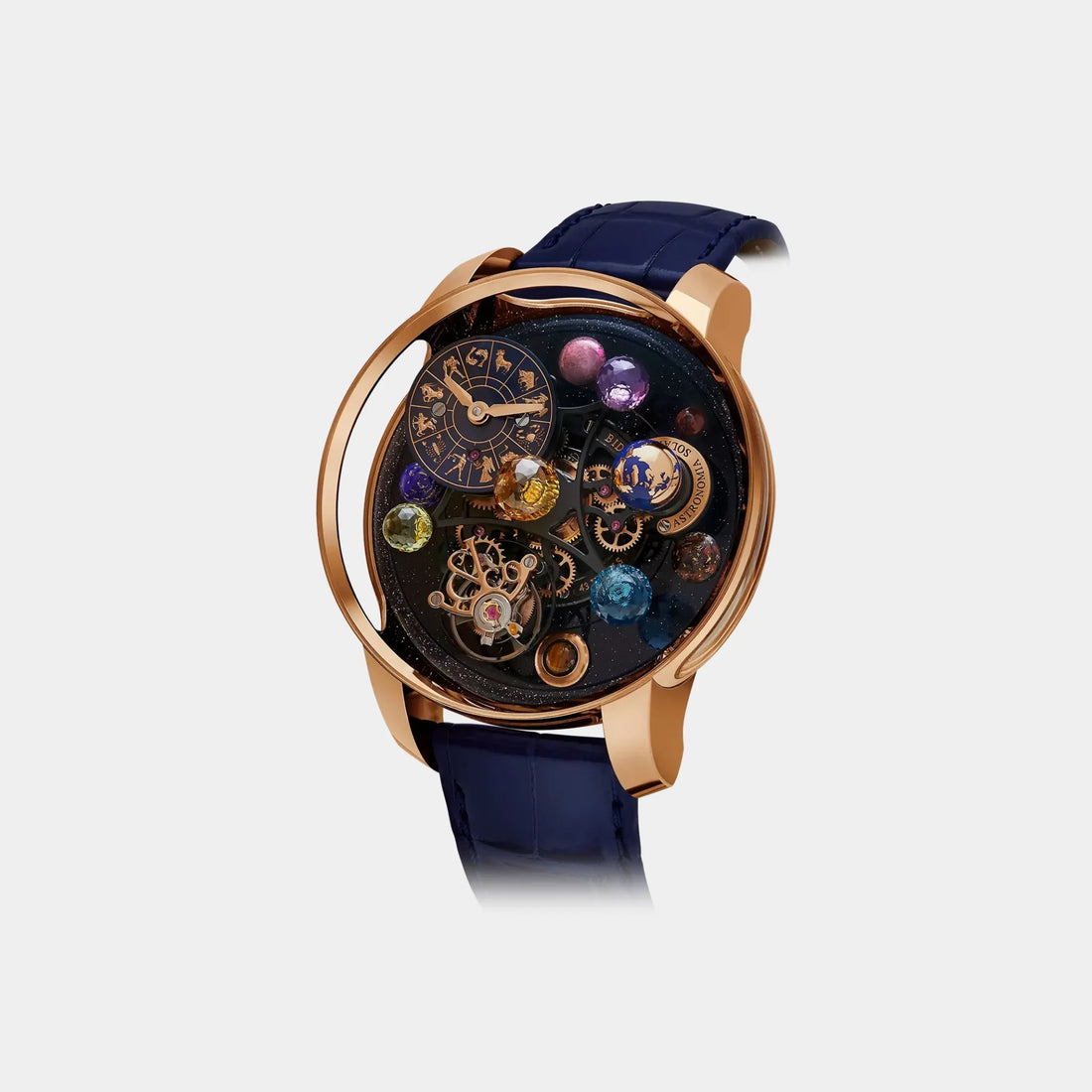 Jacob &amp; Co. Astronomia Solar Zodiac Rose Gold Planets Zodiac, Front