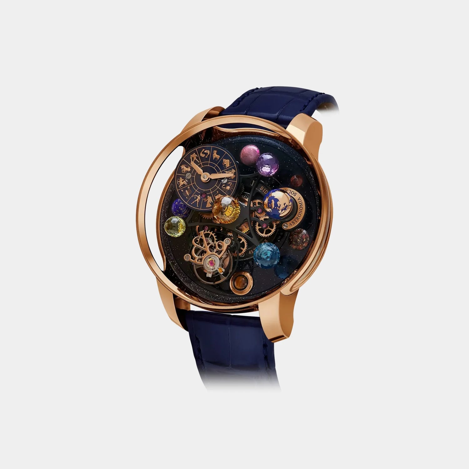 Jacob &amp; Co. Astronomia Solar Zodiac Rose Gold Planets Zodiac, Front